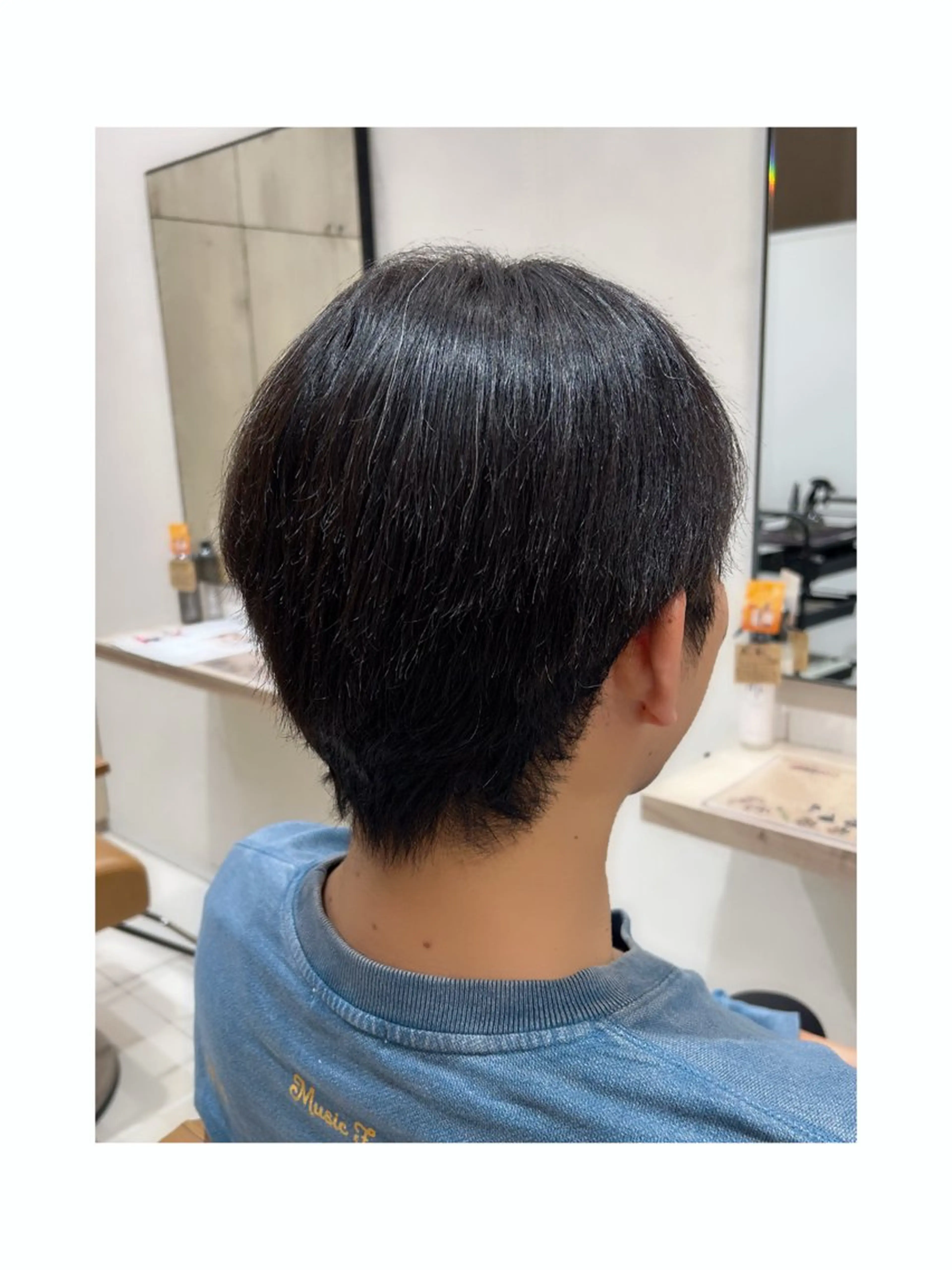 ショート パーマ メンズ 透明感＆艶カラー✨️ Honokaのヘアスタイル