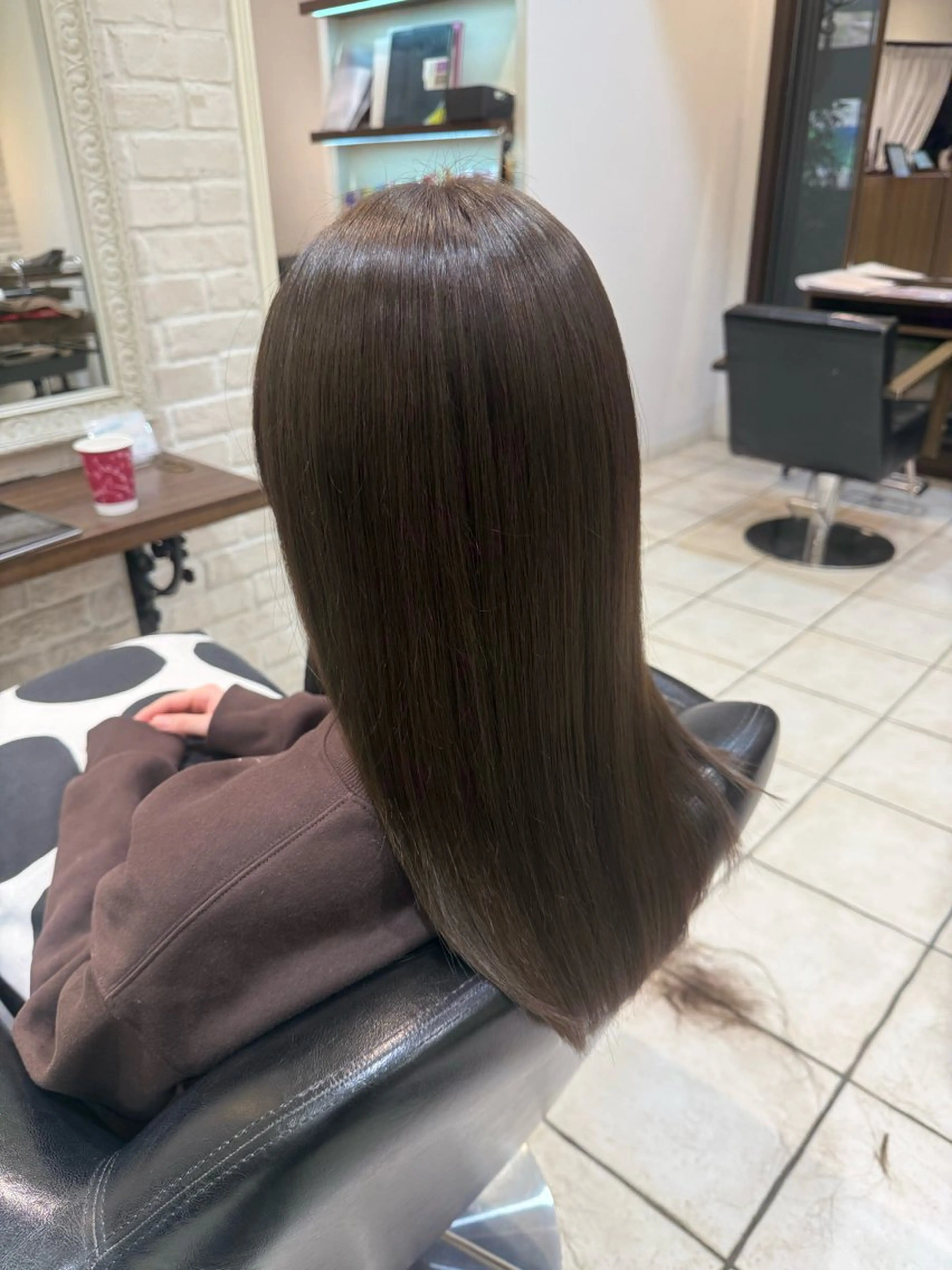 セミロング ボブ 韓国風ヘア レイヤーカット 🩵RIKO🩵 透明感カラー🫧のヘアスタイル