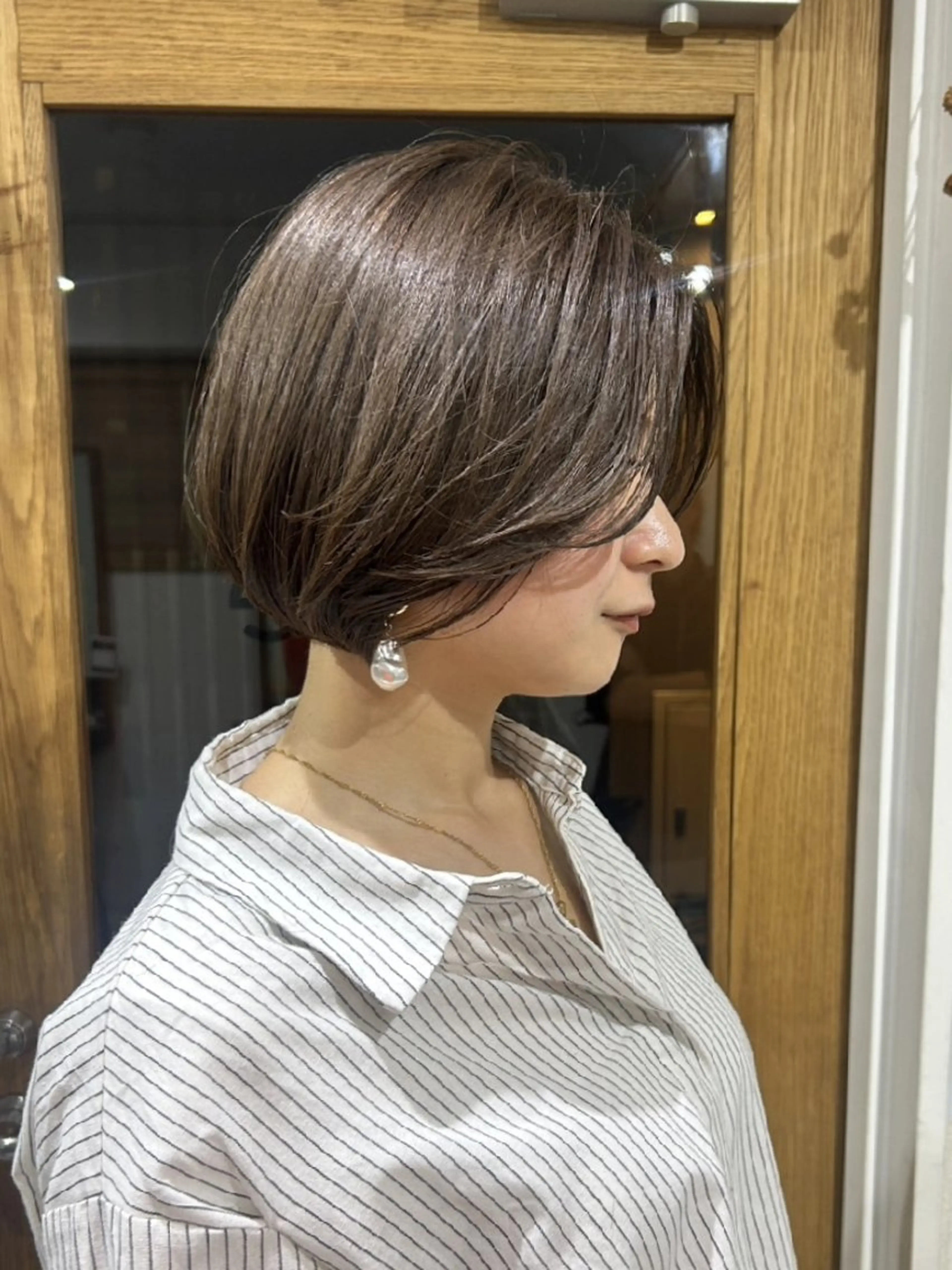 ショート ボブレイヤー ボブ レイヤーカット カット 新宿×扱いやすいボブ /ボブ専門TAMEのヘアスタイル