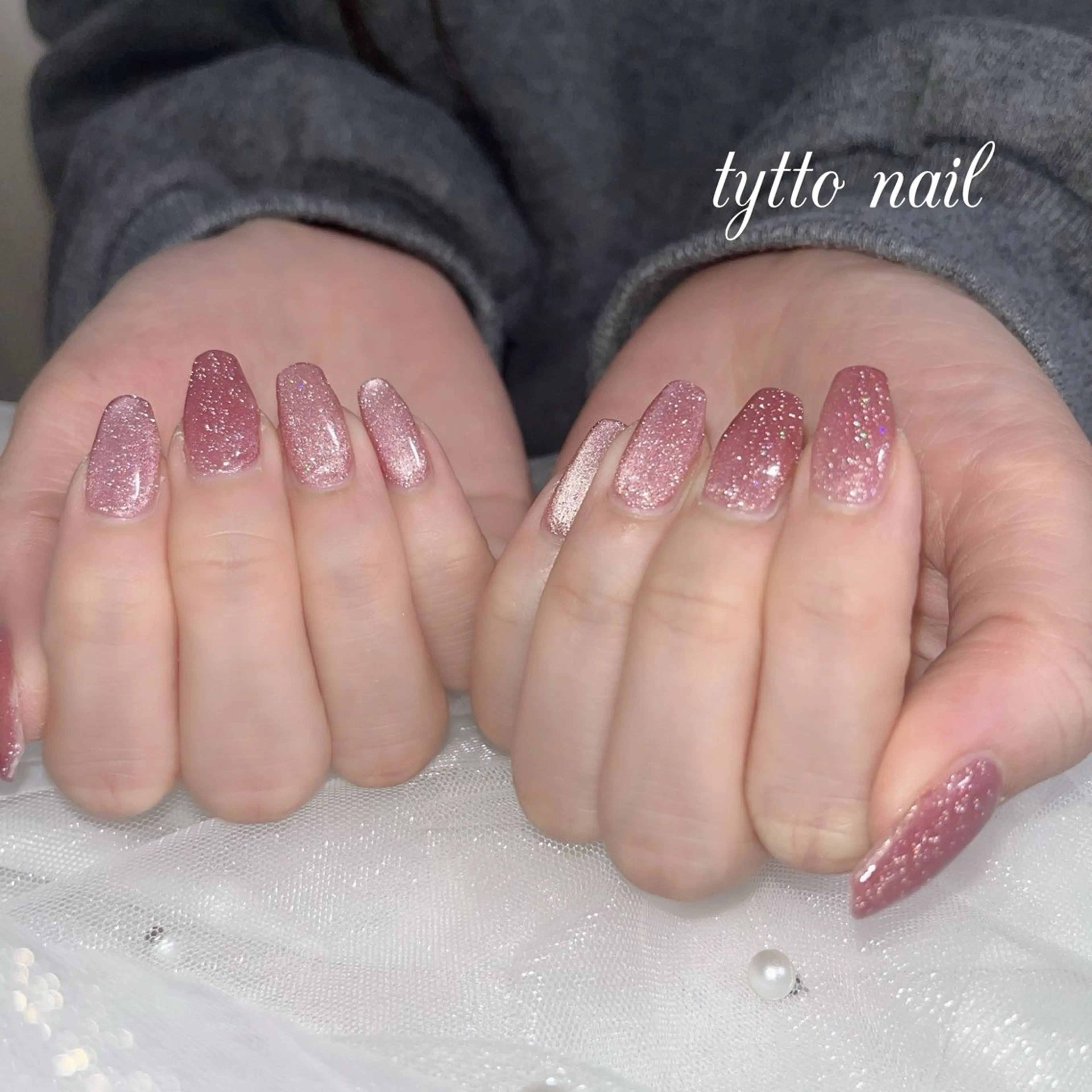 ネイル フラッシュネイル フラッシュマグ キラキラネイル マグネットネイル ワンカラーネイル tytto nail ❤︎‪‪eri‪‪のネイルデザイン