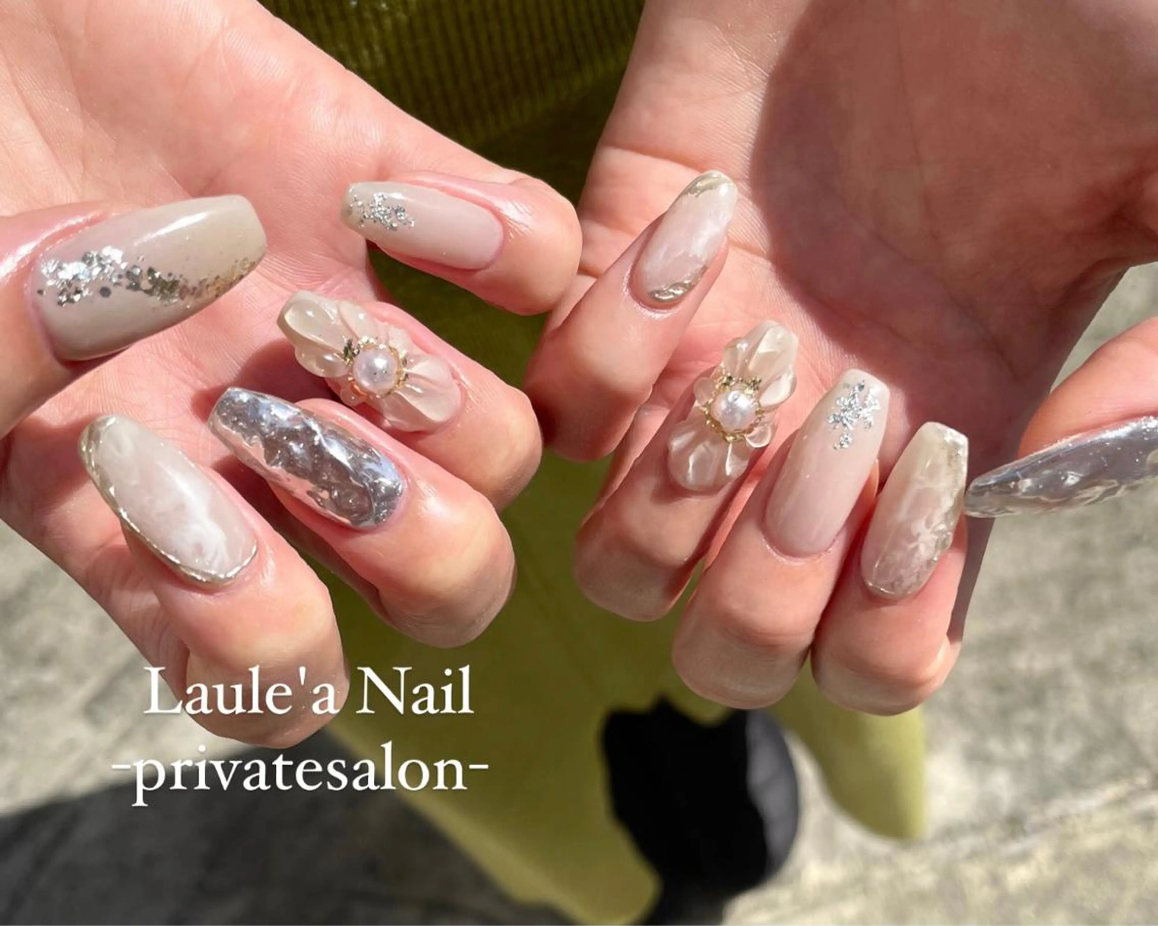 ロング ReAnc レアンシのネイルデザイン