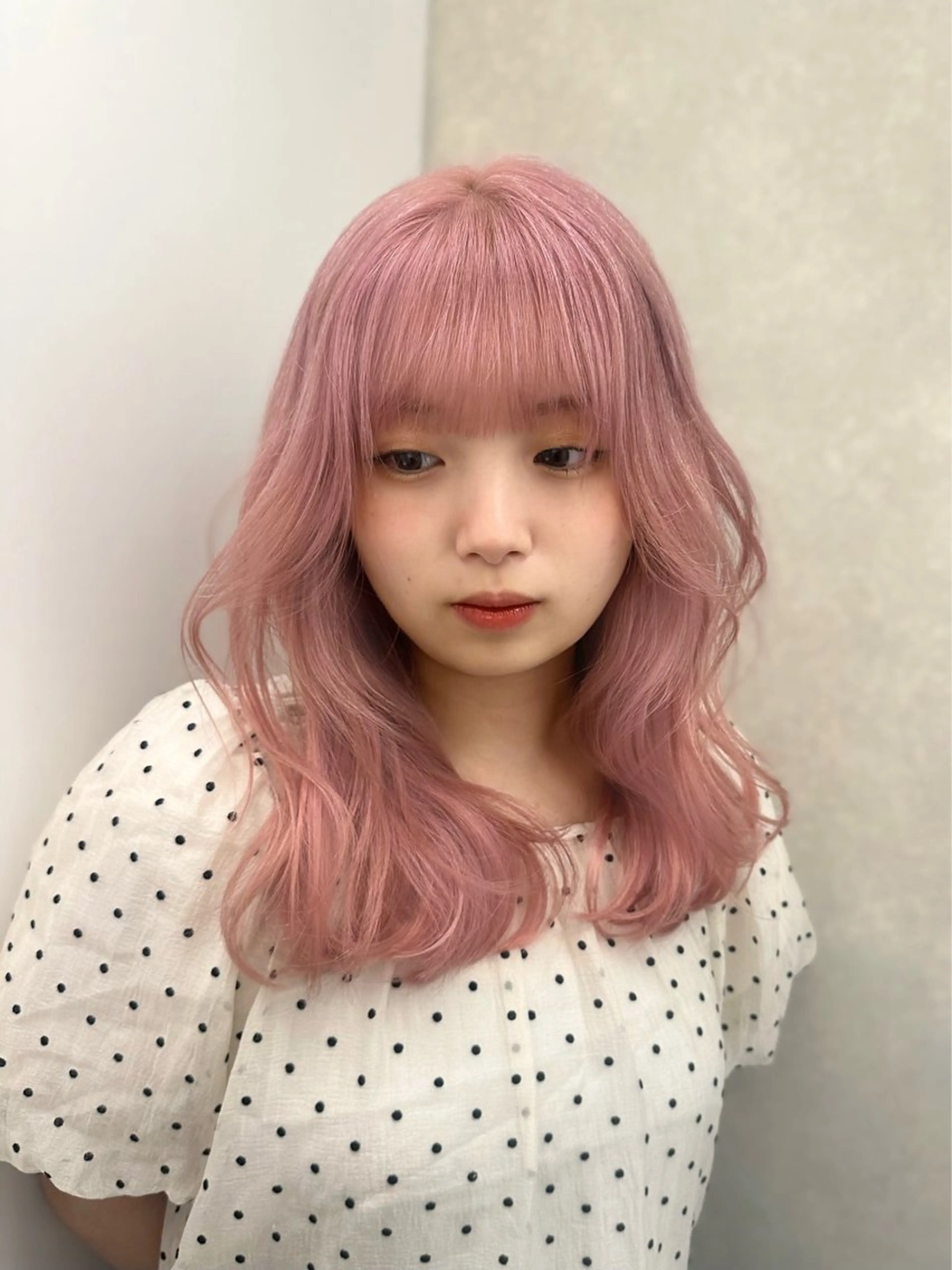 ロング カラー ブリーチ ヘアカラー 韓国ヘアメンズ・レデ ィース特化ミクのヘアスタイル