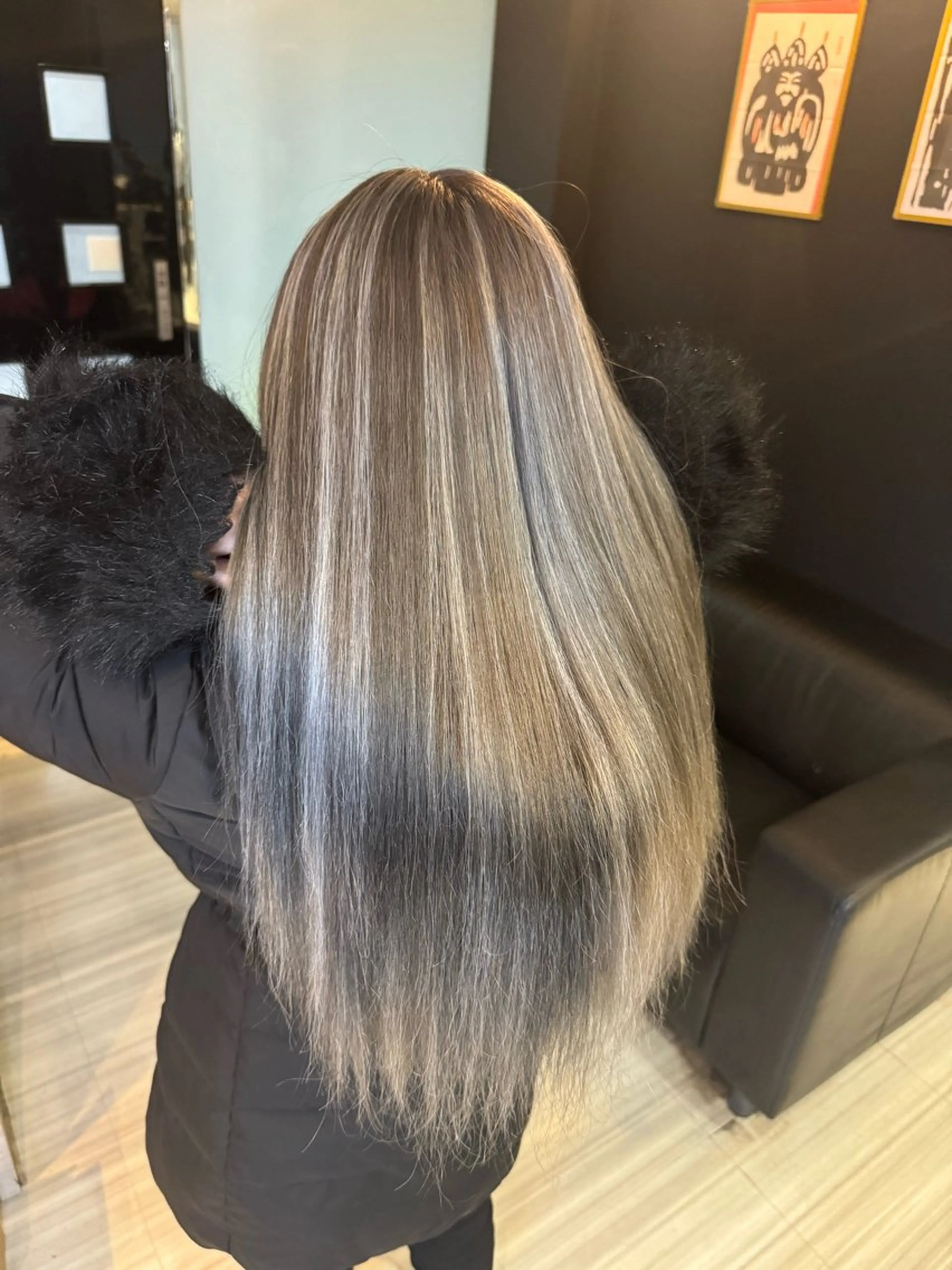 ロング カラー ﾊｲﾗｲﾄ/ﾚｲﾔｰ ｶｯﾄ/大嶽謙のヘアスタイル