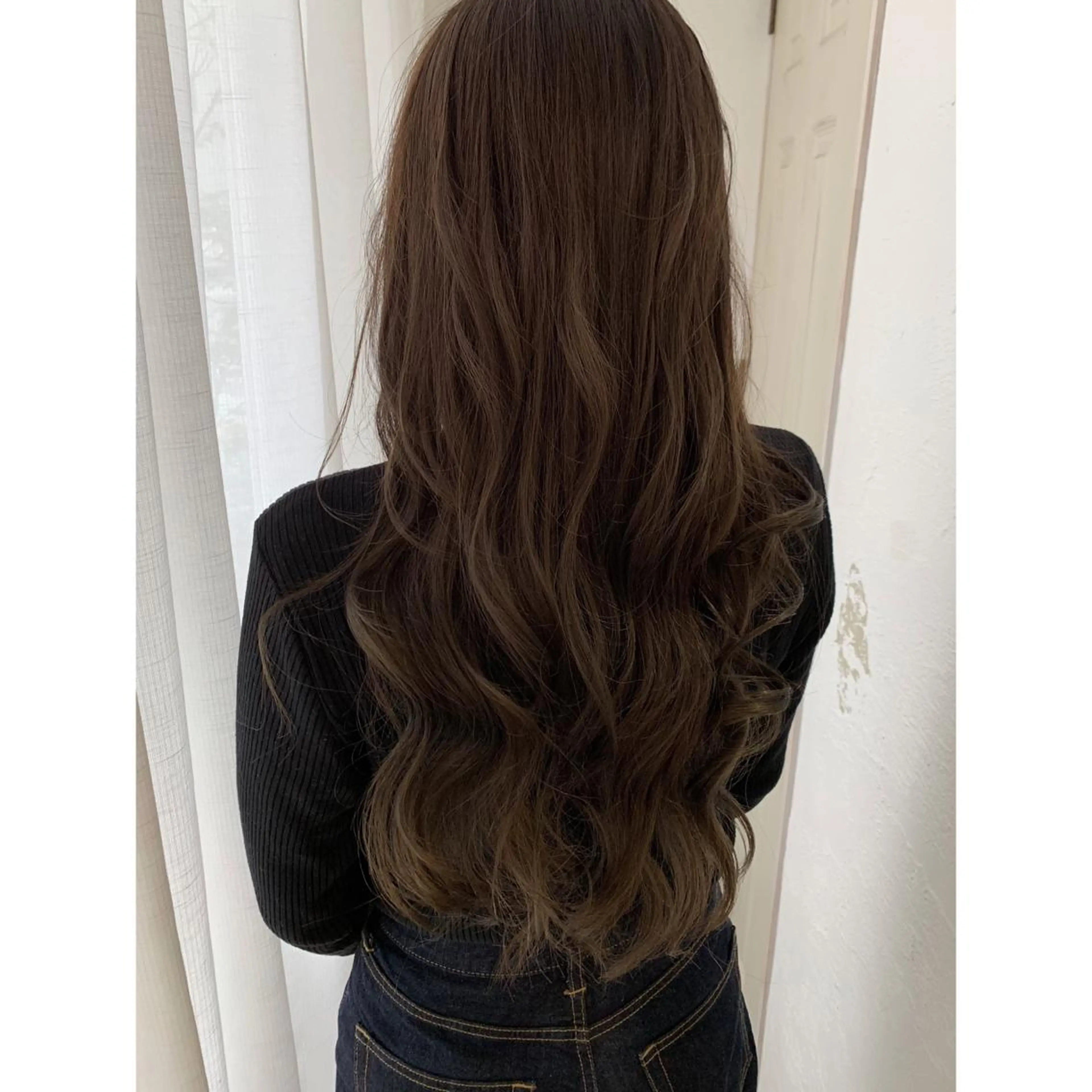 ロング カラー カット ヘアカラー fio マナミのヘアスタイル