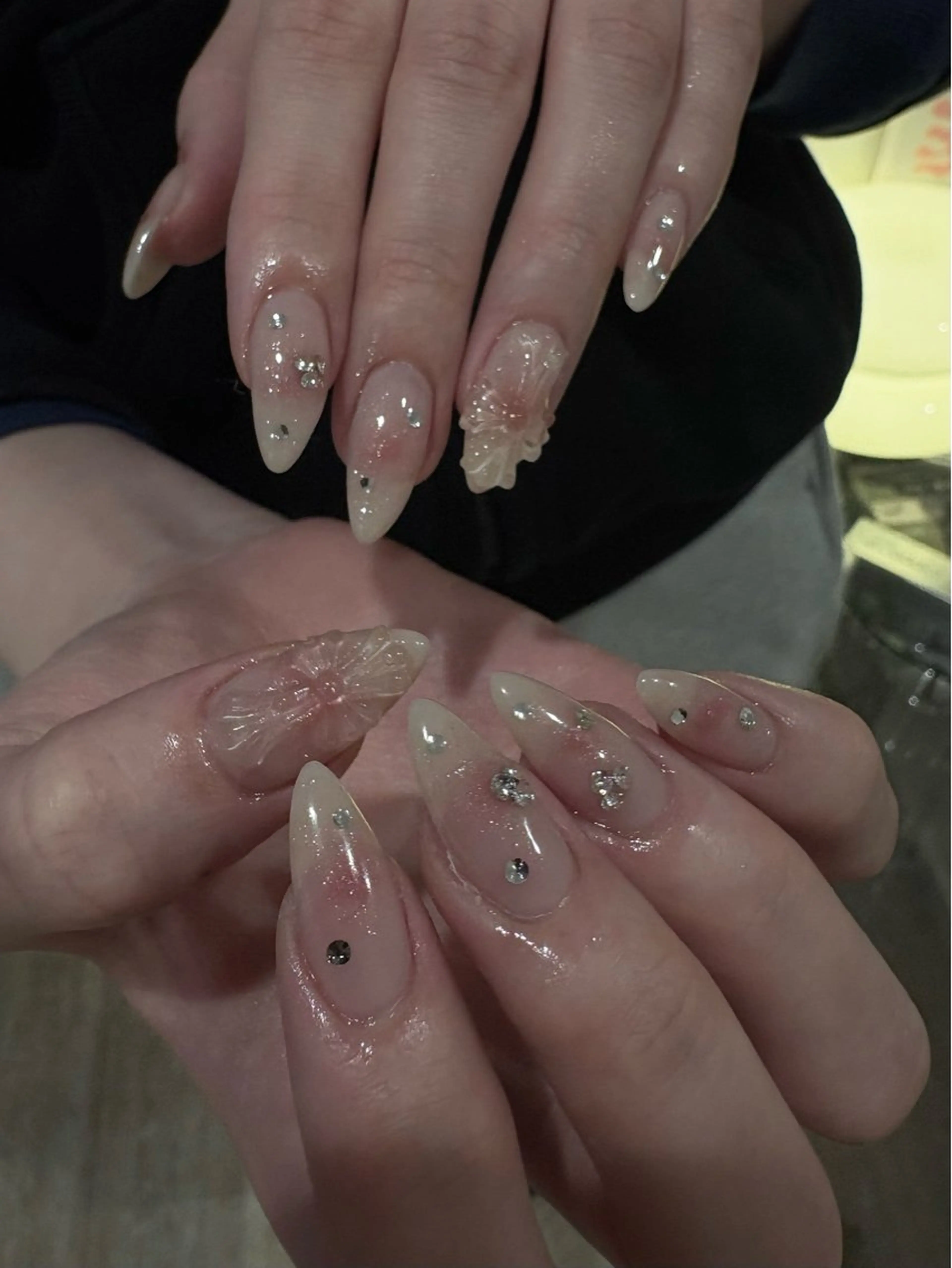 ネイル 韓国ワンホンネイル 🐈‍⬛natsuのネイルデザイン