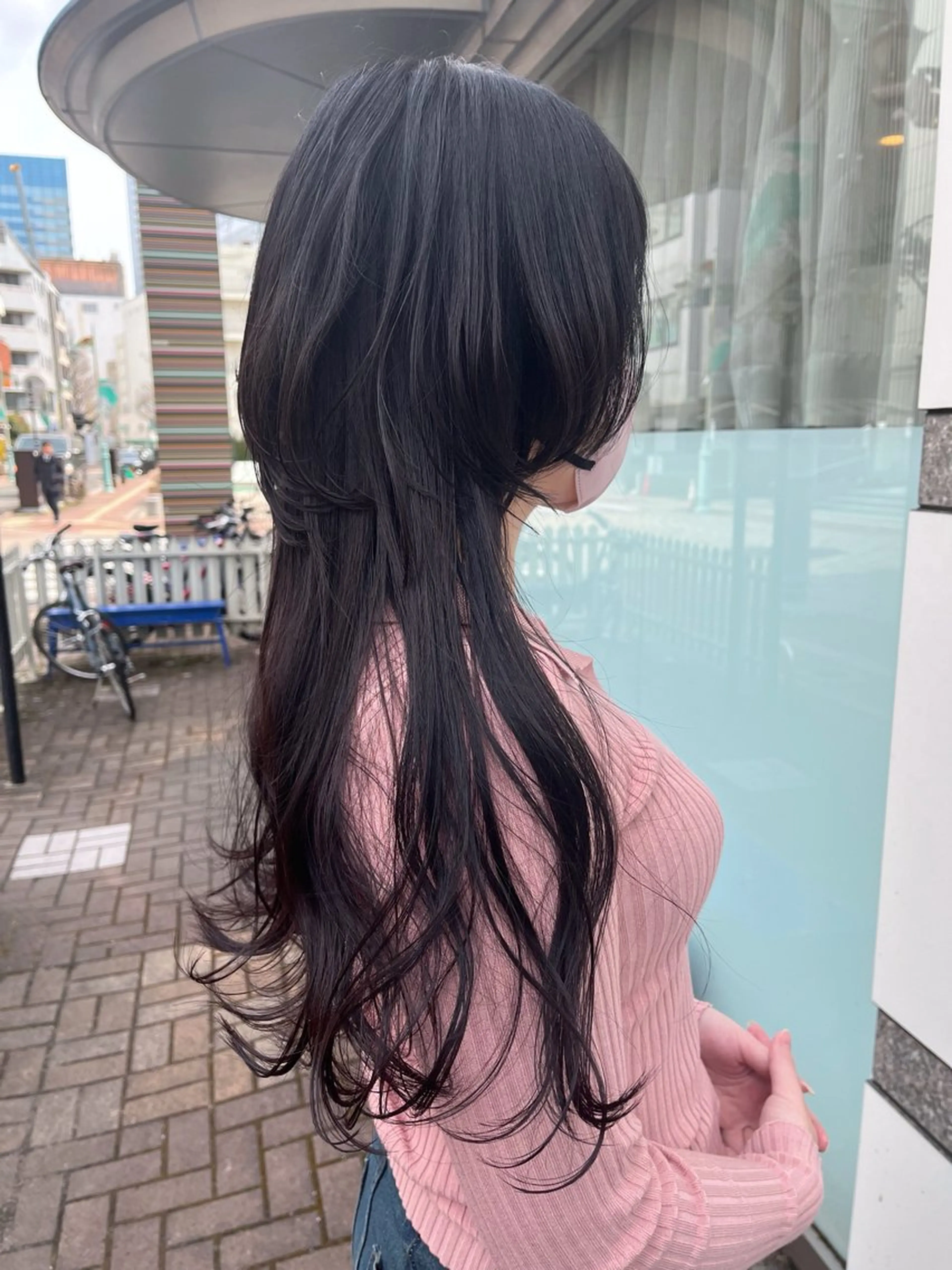 ロング カラー ヘアカラー トリートメント 尾崎隼大 レイヤー/ウルフのヘアスタイル