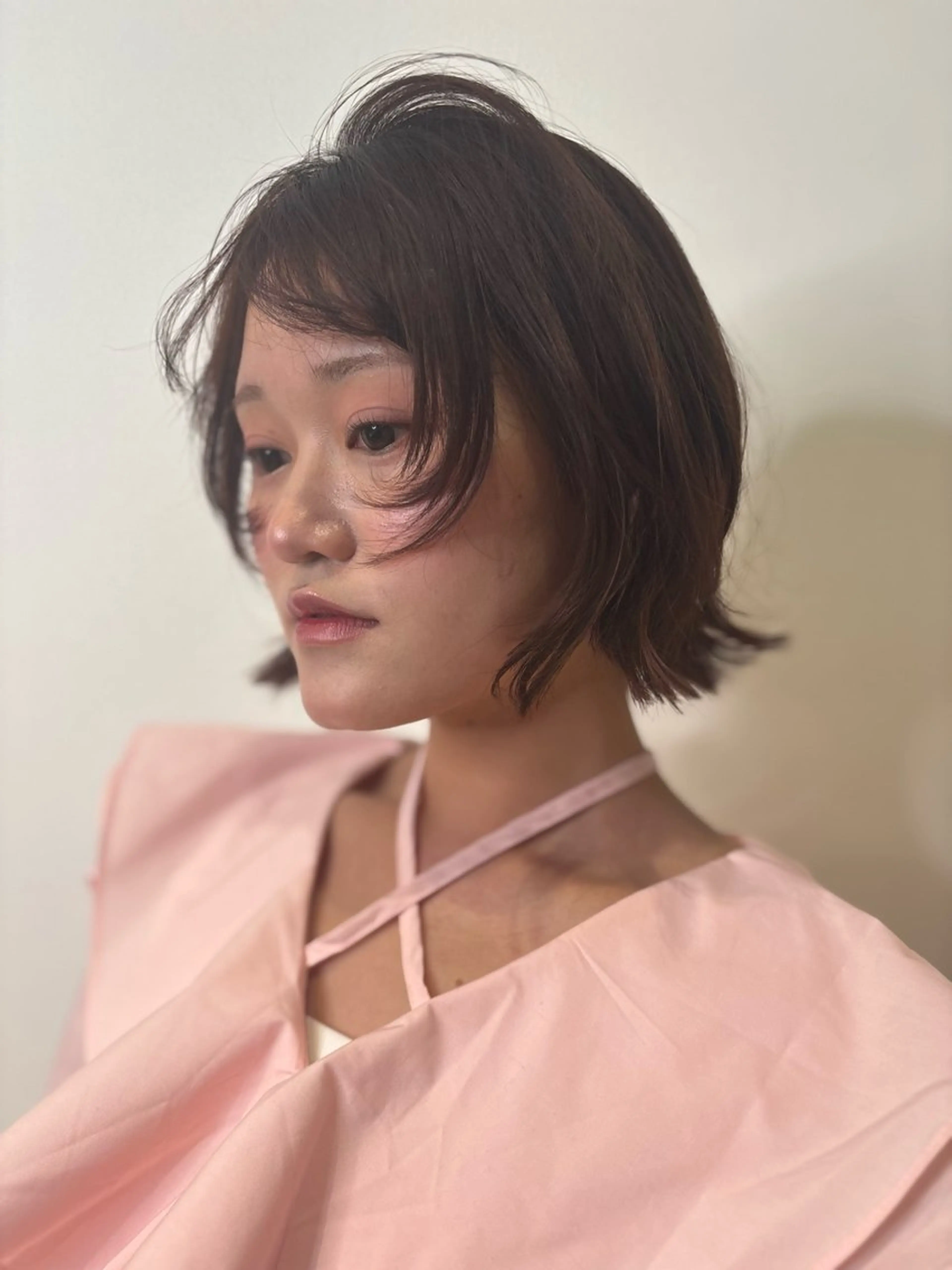 レイヤーカット / 韓国風ハッシュカット / 顔周りレイヤー 🐺🖤 + Aujua トリートメント 🫧の写真