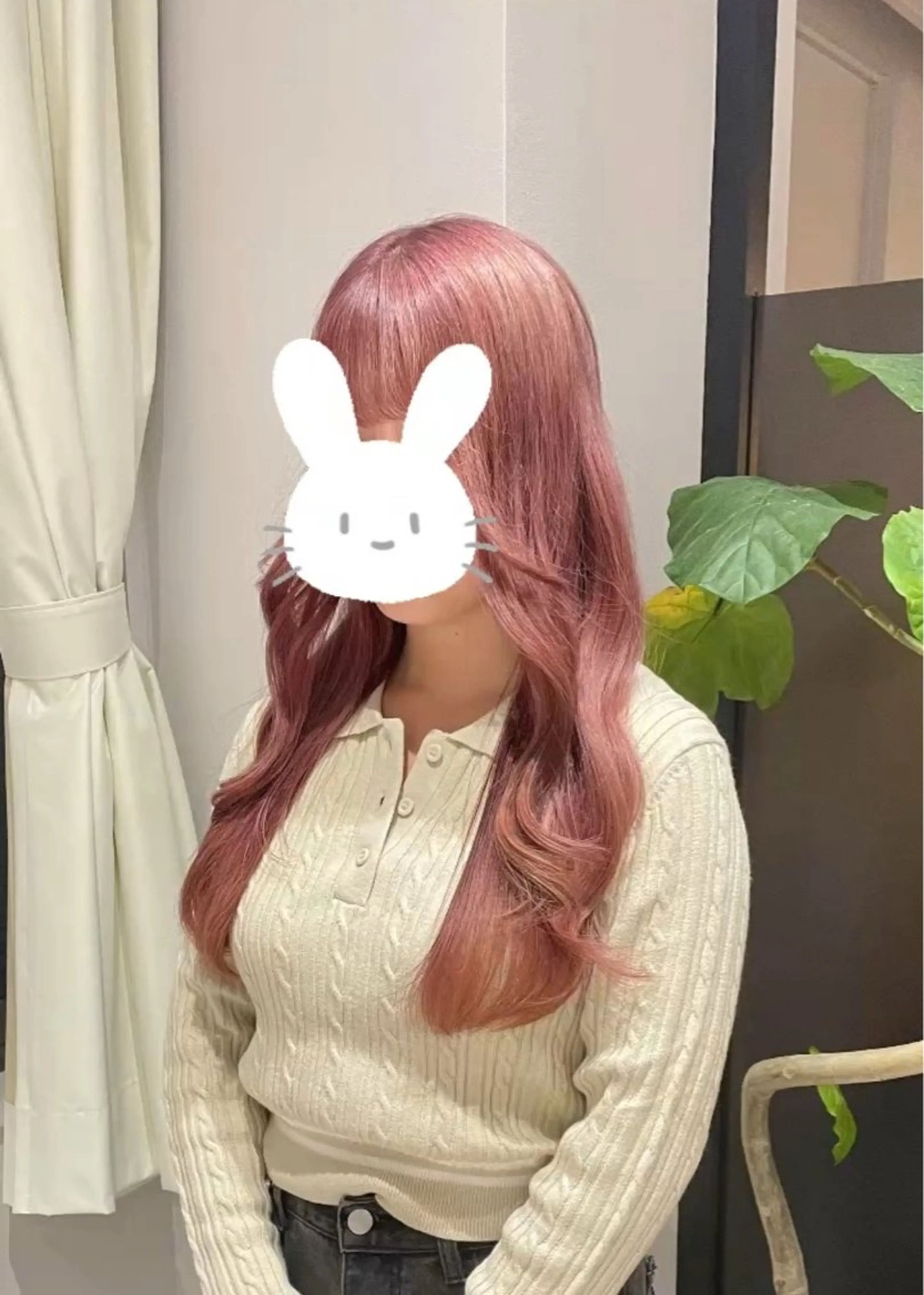 ロング カラー 透明感カラー ピンクカラー 💝ブリーチ ショート/れい💝のヘアスタイル