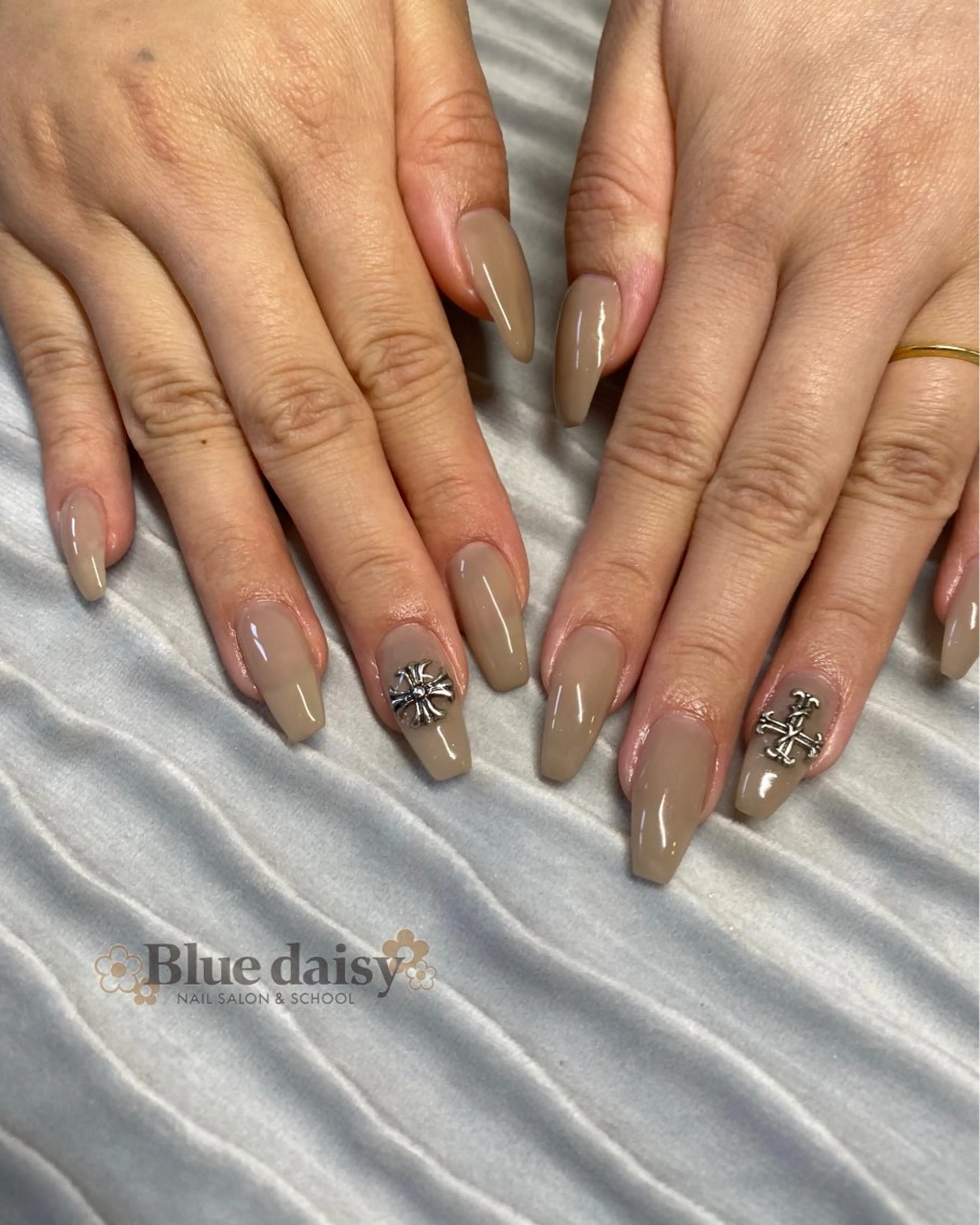 ネイル ハンドネイル Blue daisy 栄本店のネイルデザイン