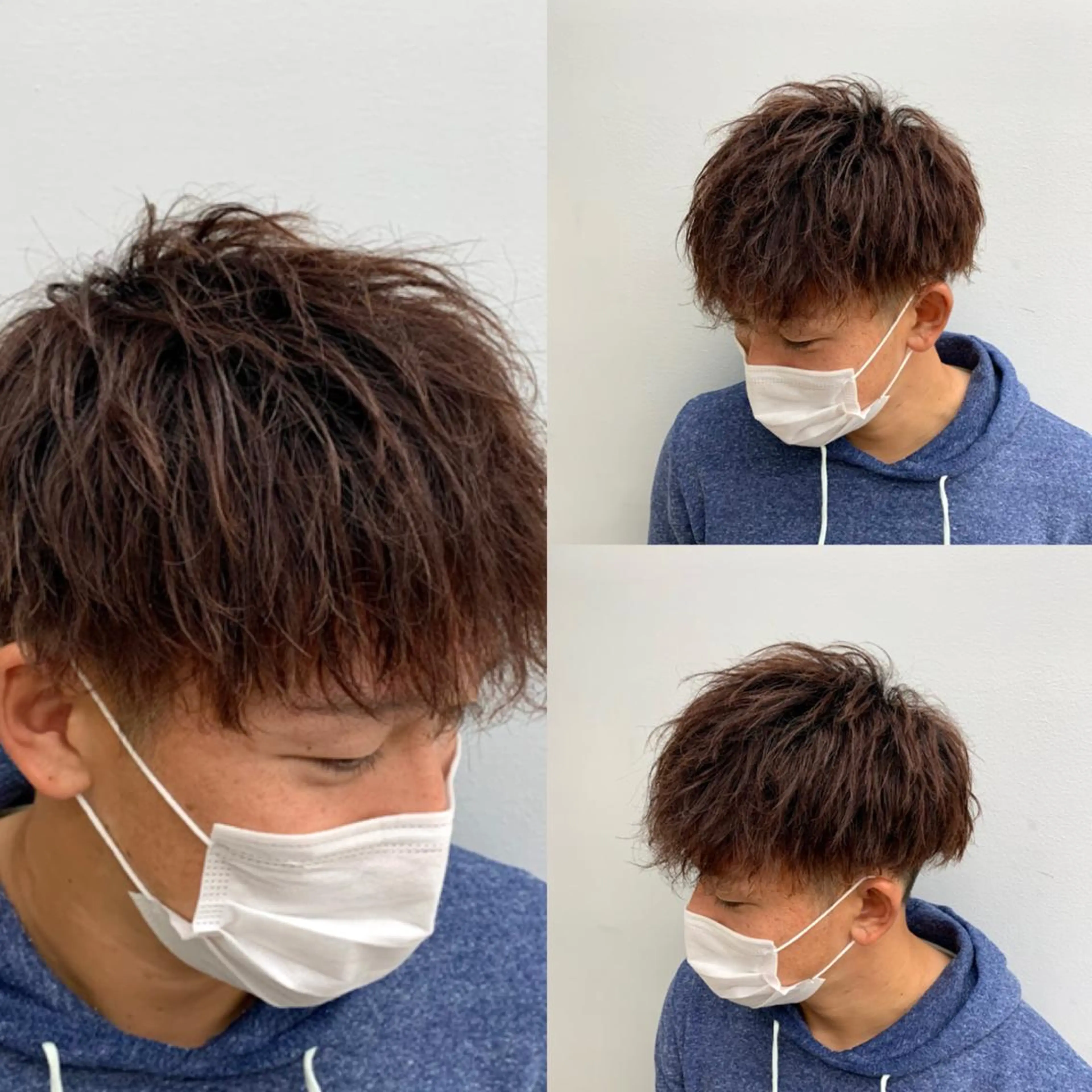 メンズ マッシュウルフ マッシュ メンズパーマ メンズツイストパーマ メンズウルフカット メンズ特化美容師/ 新井　洸太のヘアスタイル