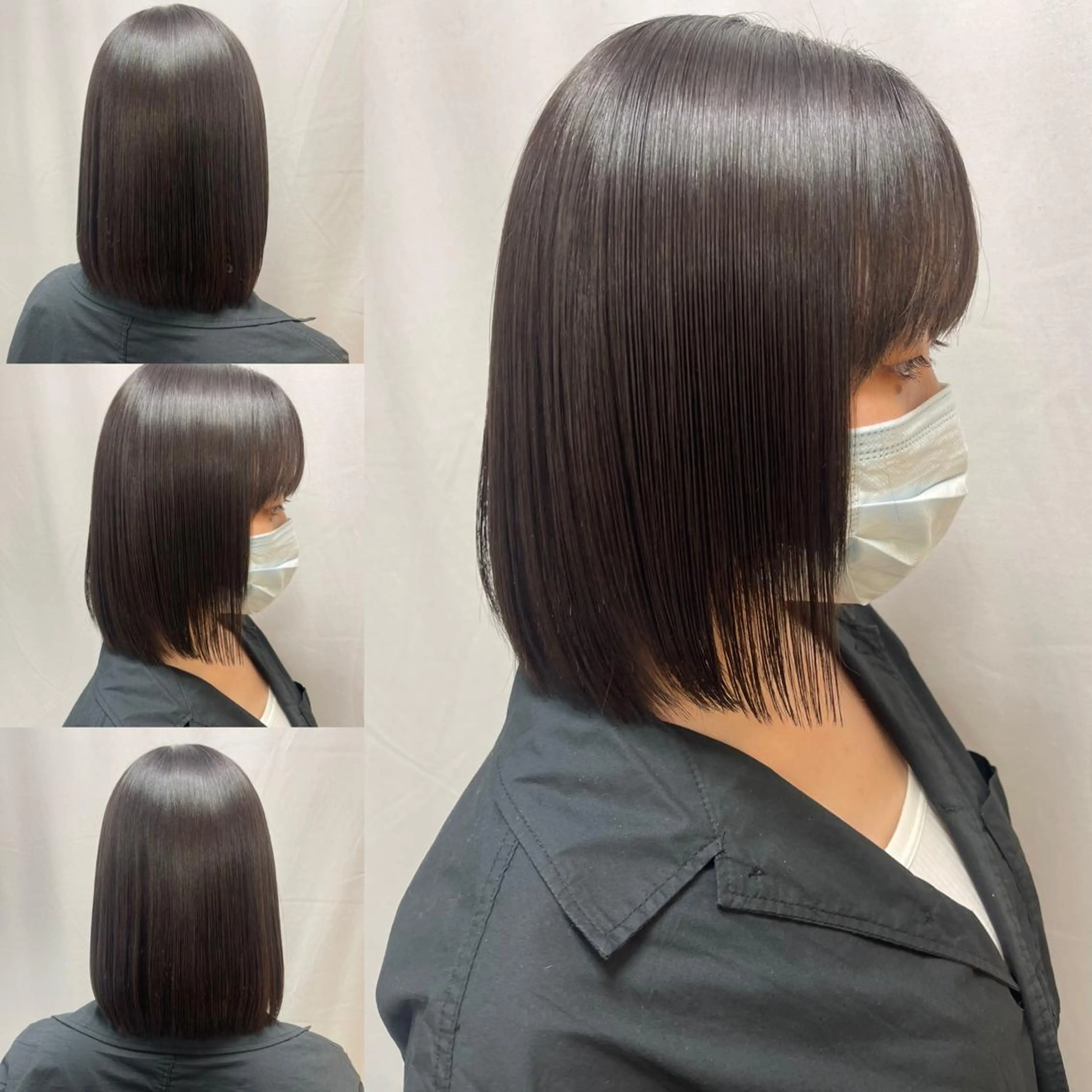 ミディアム パーマ ストレートパーマ 縮毛矯正 髪質改善/縮毛矯正 /ブリーチ矯正/岡部のヘアスタイル