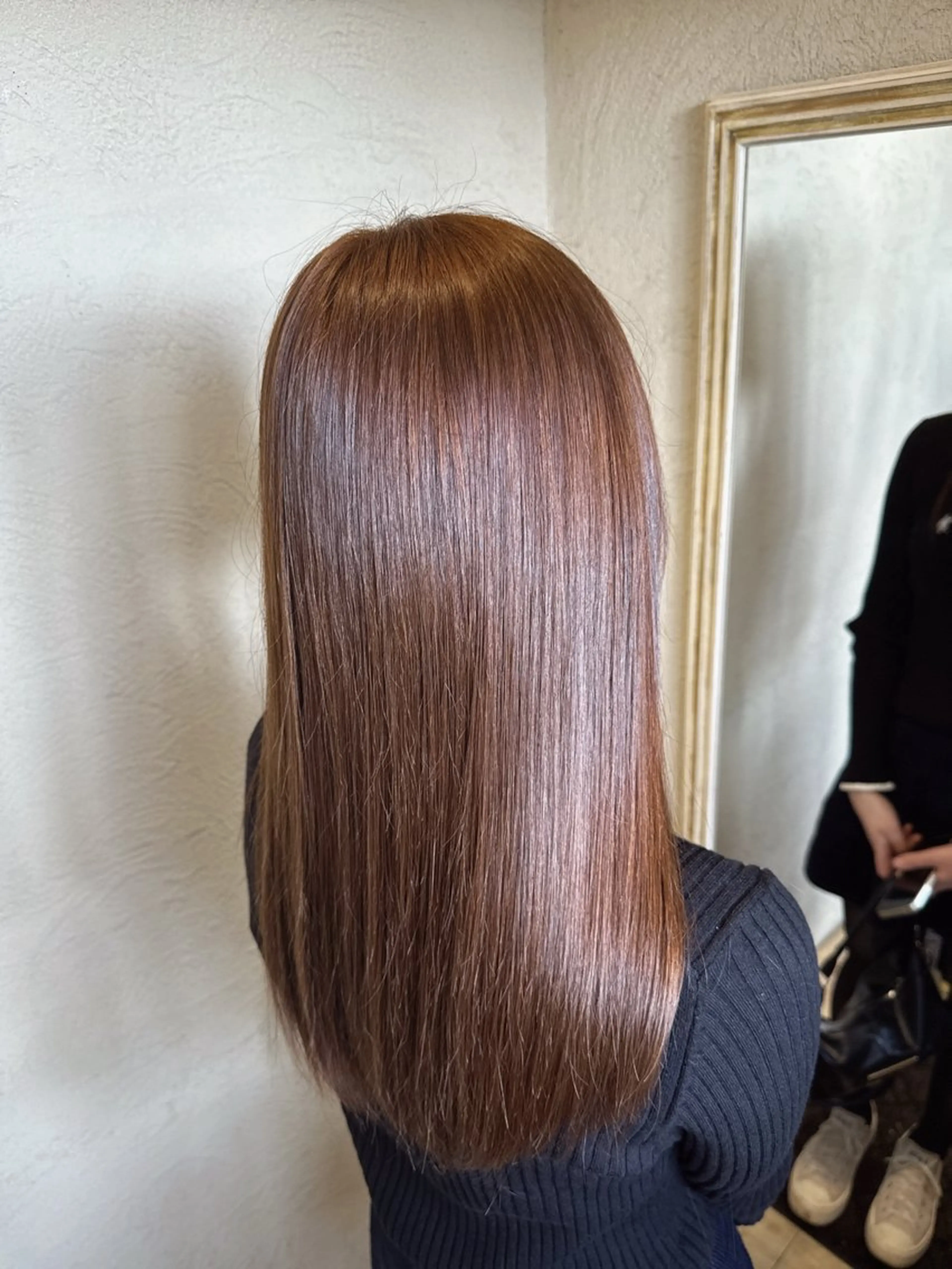 ロング カット 縮毛矯正 ルプラボウ/艶カラー /縮毛矯正/いくとのヘアスタイル