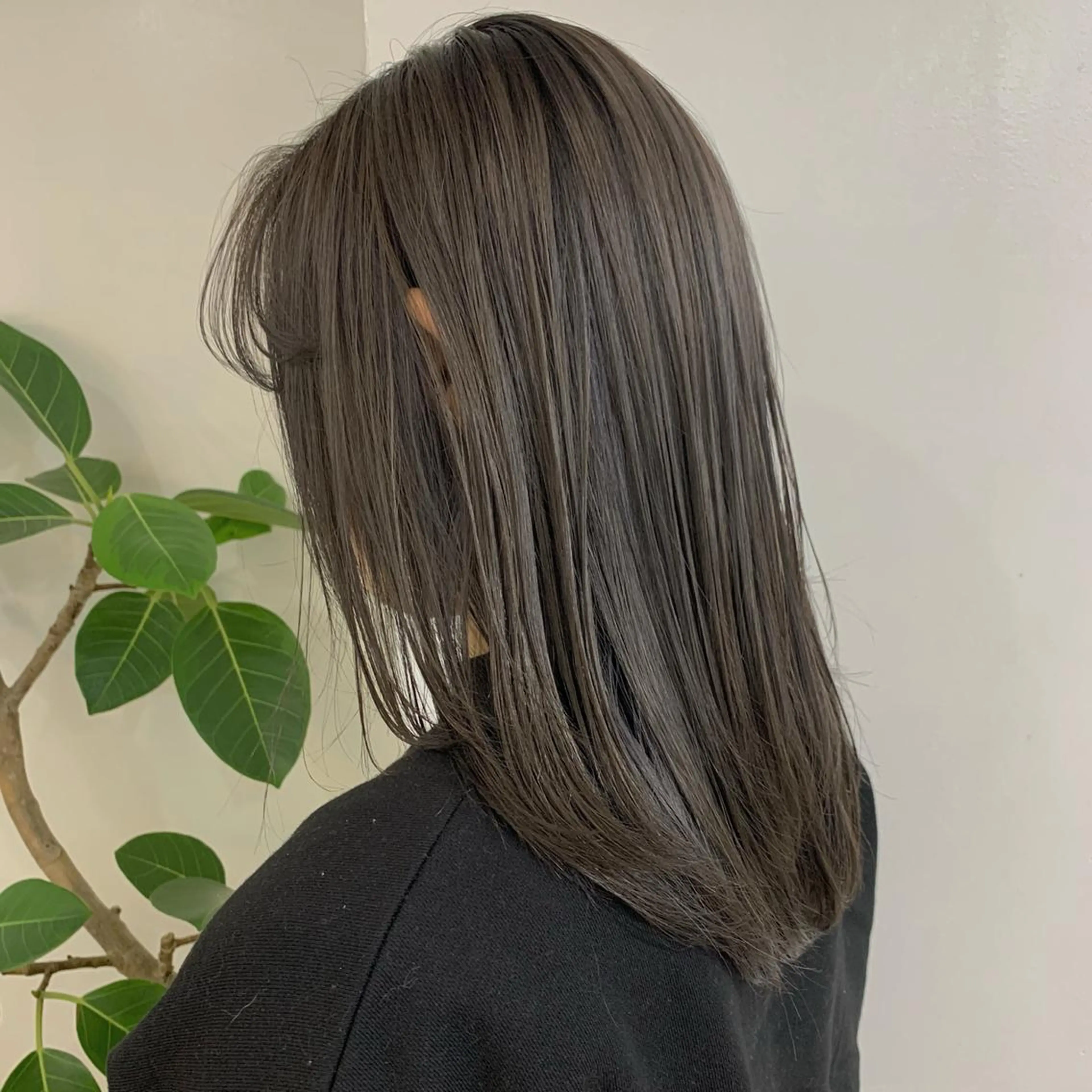 ロング カラー ブリーチ グレージュ ヘアカラー トリートメント fit /HONOKAのヘアスタイル