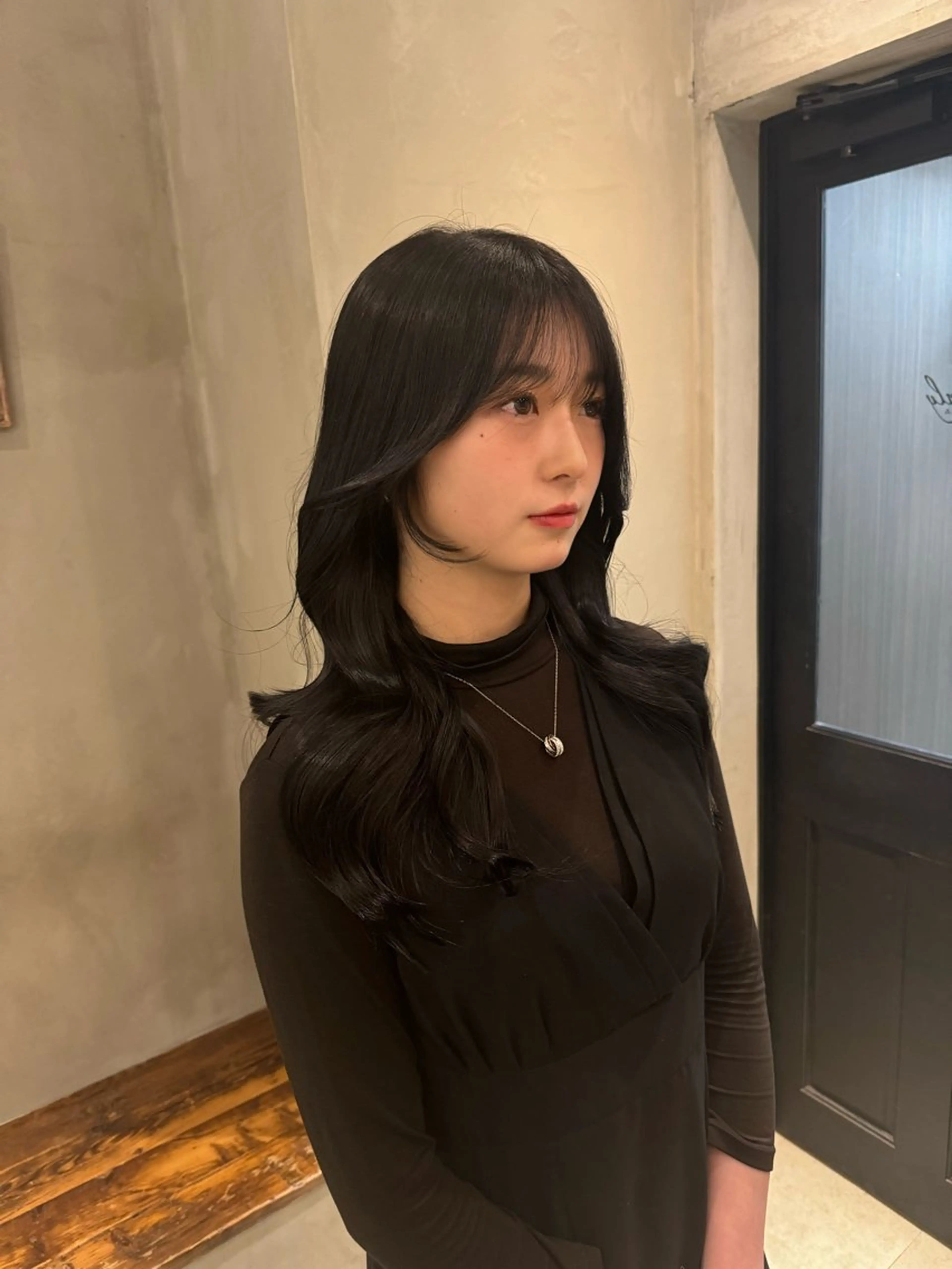 セミロング カット ヘアカラー トリートメント 顔周りcut・ご相談 ＝新宿しずく🇰🇷のヘアスタイル