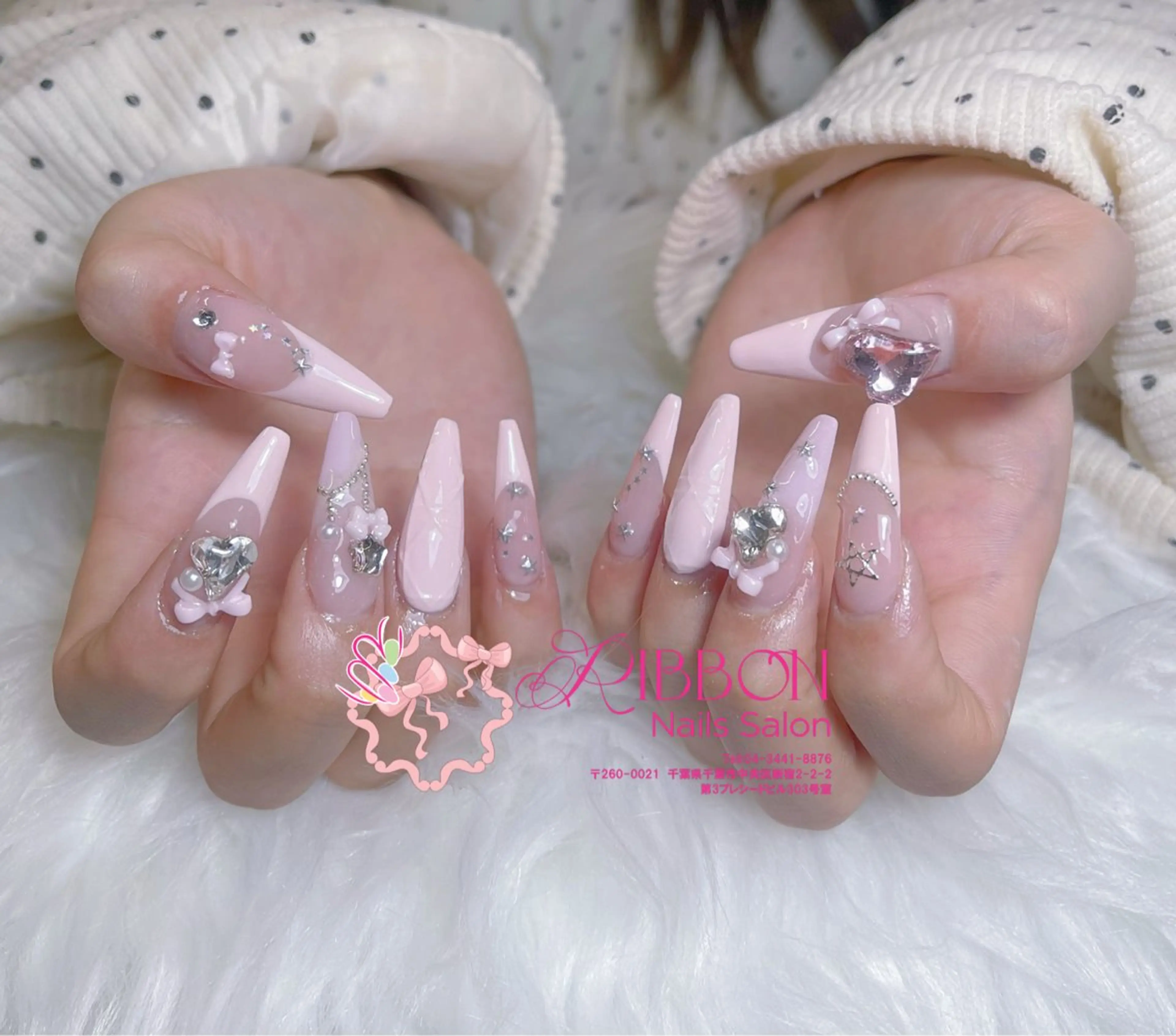 ネイル フレンチネイル ジェルネイル マグネットネイル 持ち込み ニュアンスネイル ハンドネイル Ribbonnail salonのネイルデザイン