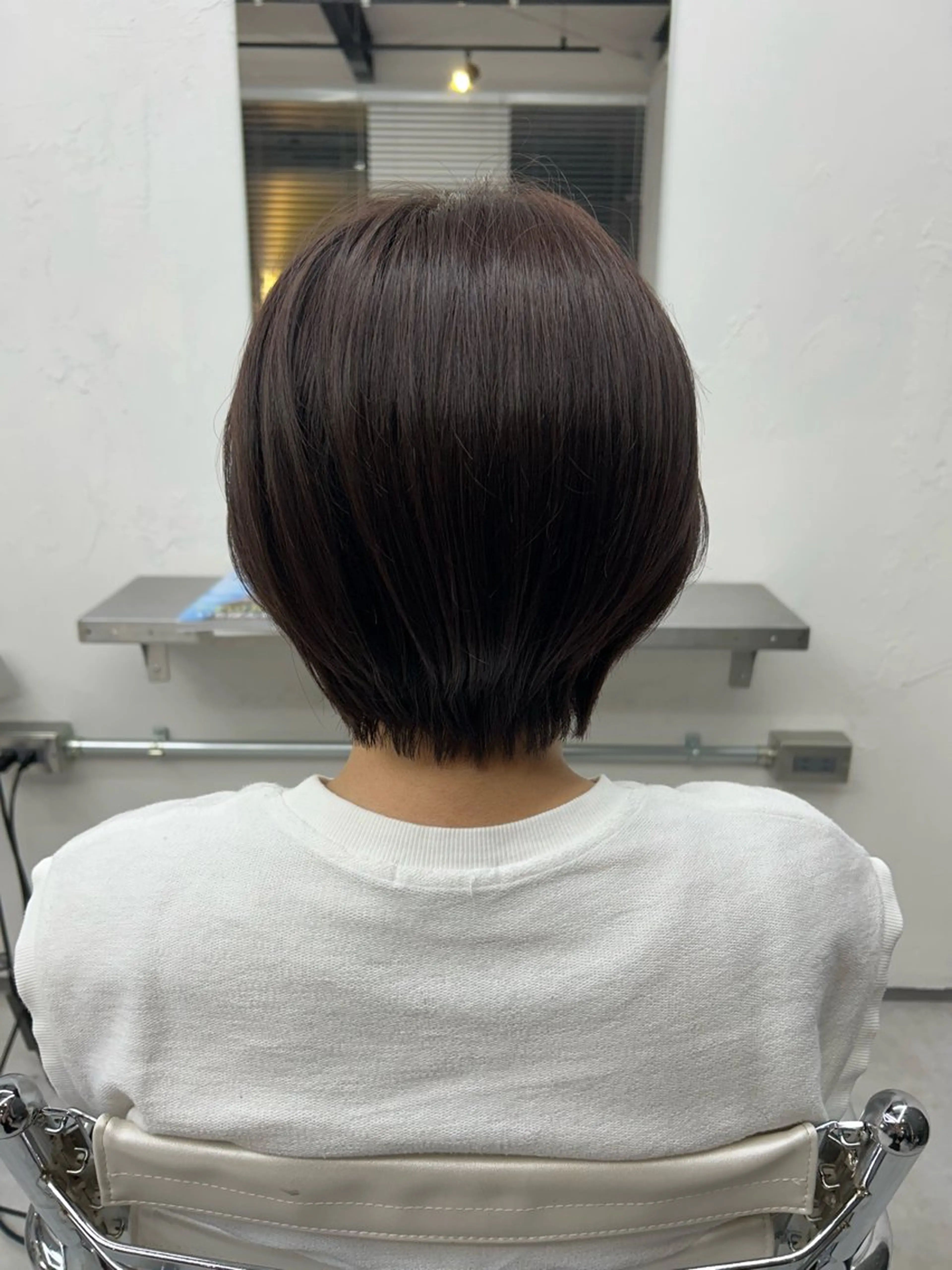 レディースカット+グレイカラー(白髪染め)の写真