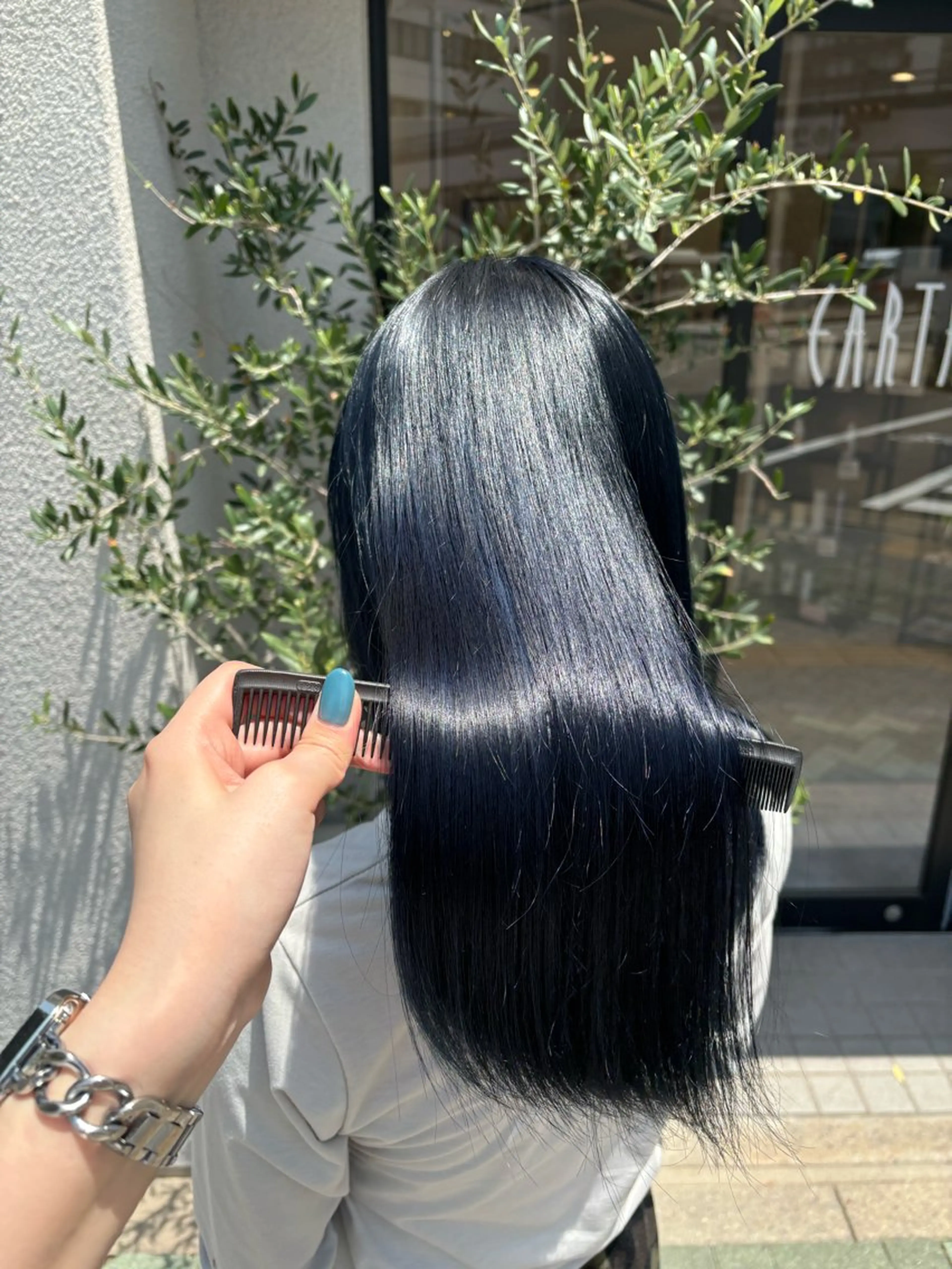 セミロング カラー 縮毛矯正/髪質改善 /山田梨央のヘアスタイル