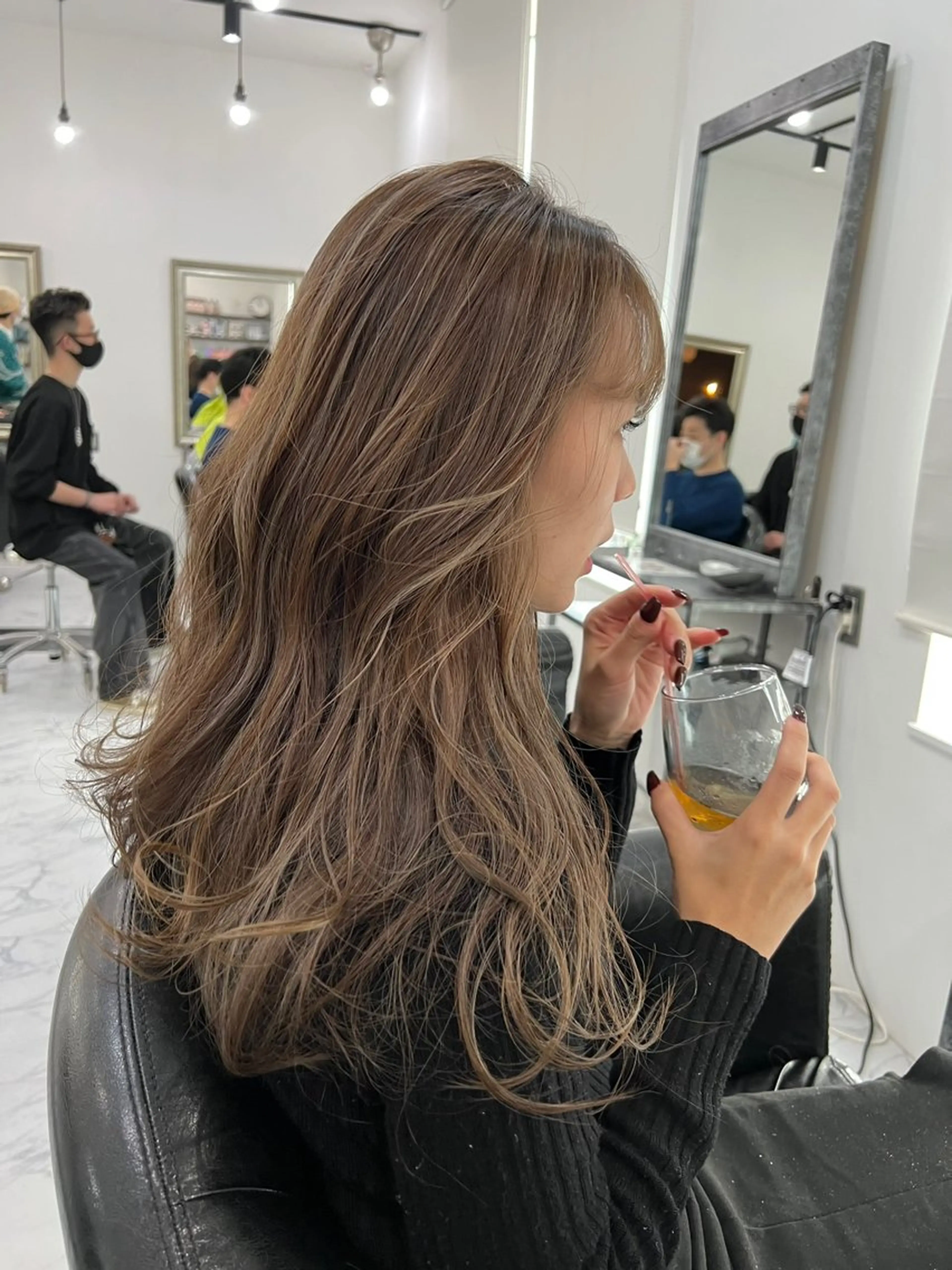 ロング ハイライト ヘアカラー トリートメント Raf.hair design所属・MAYU / Raf.のヘアスタイル