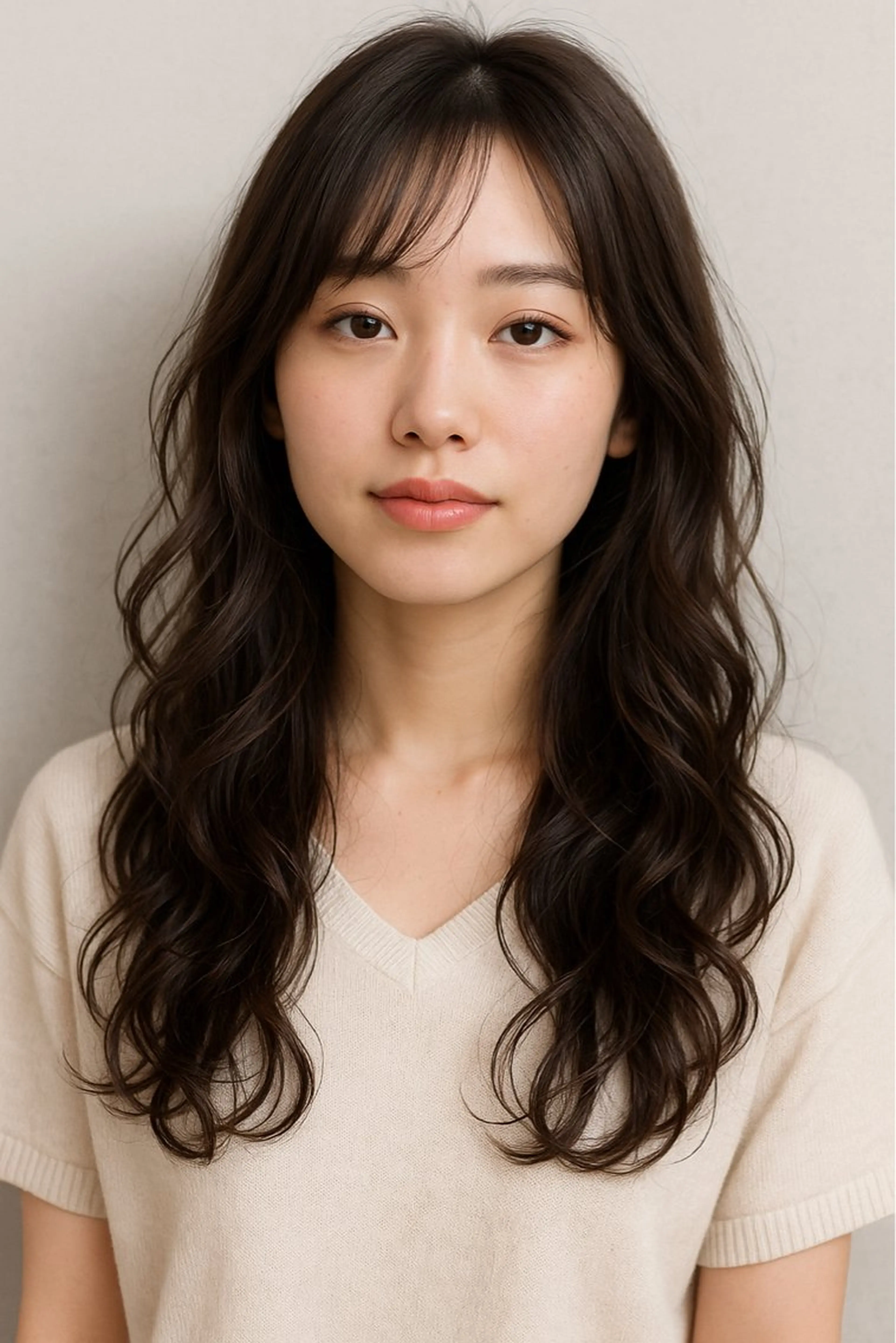 パーマ ヘアセットを簡単に 🫧深井　花帆のヘアスタイル