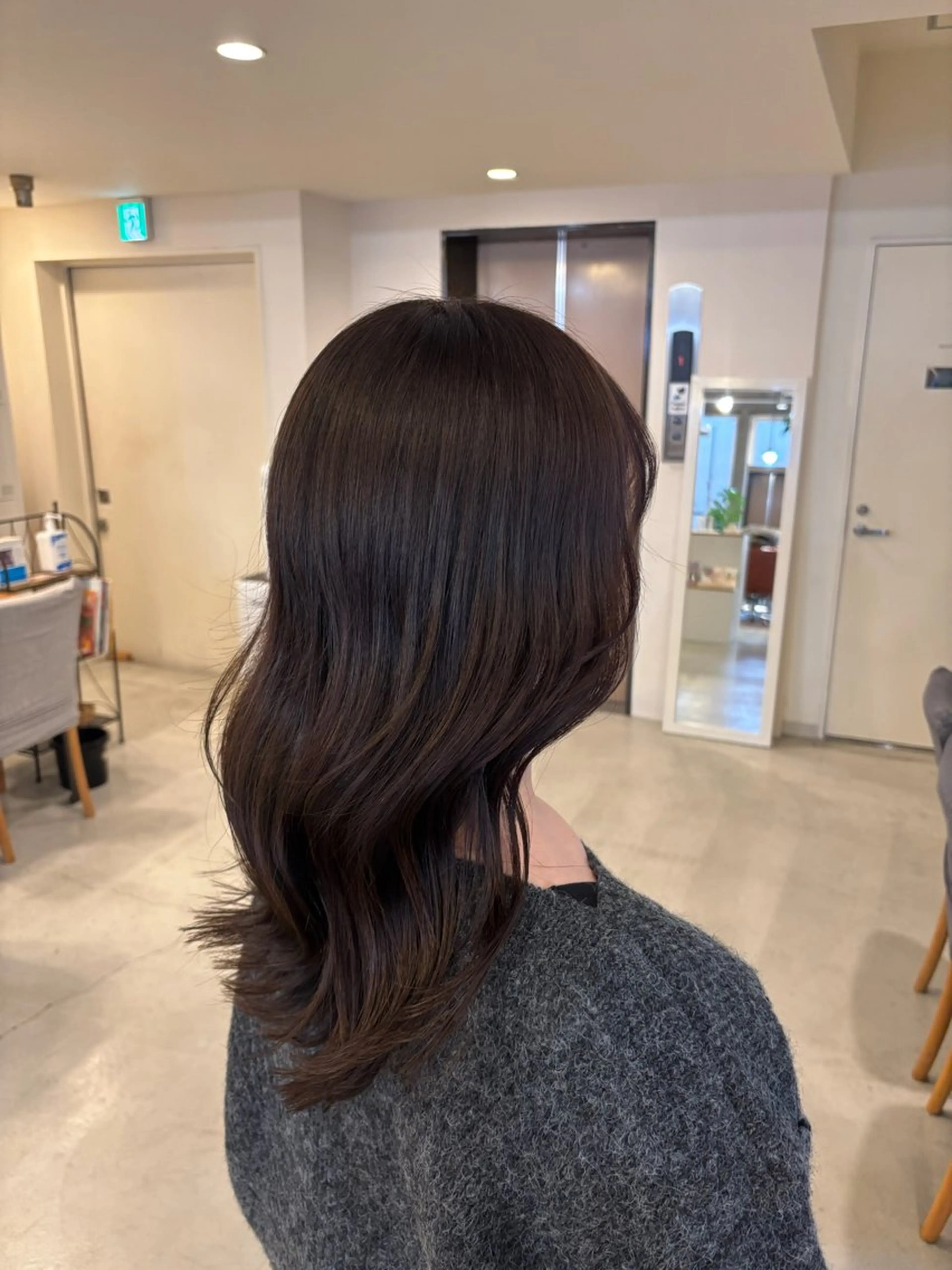 ミディアム カラー ヘアカラー オクギシ チヒロのヘアスタイル