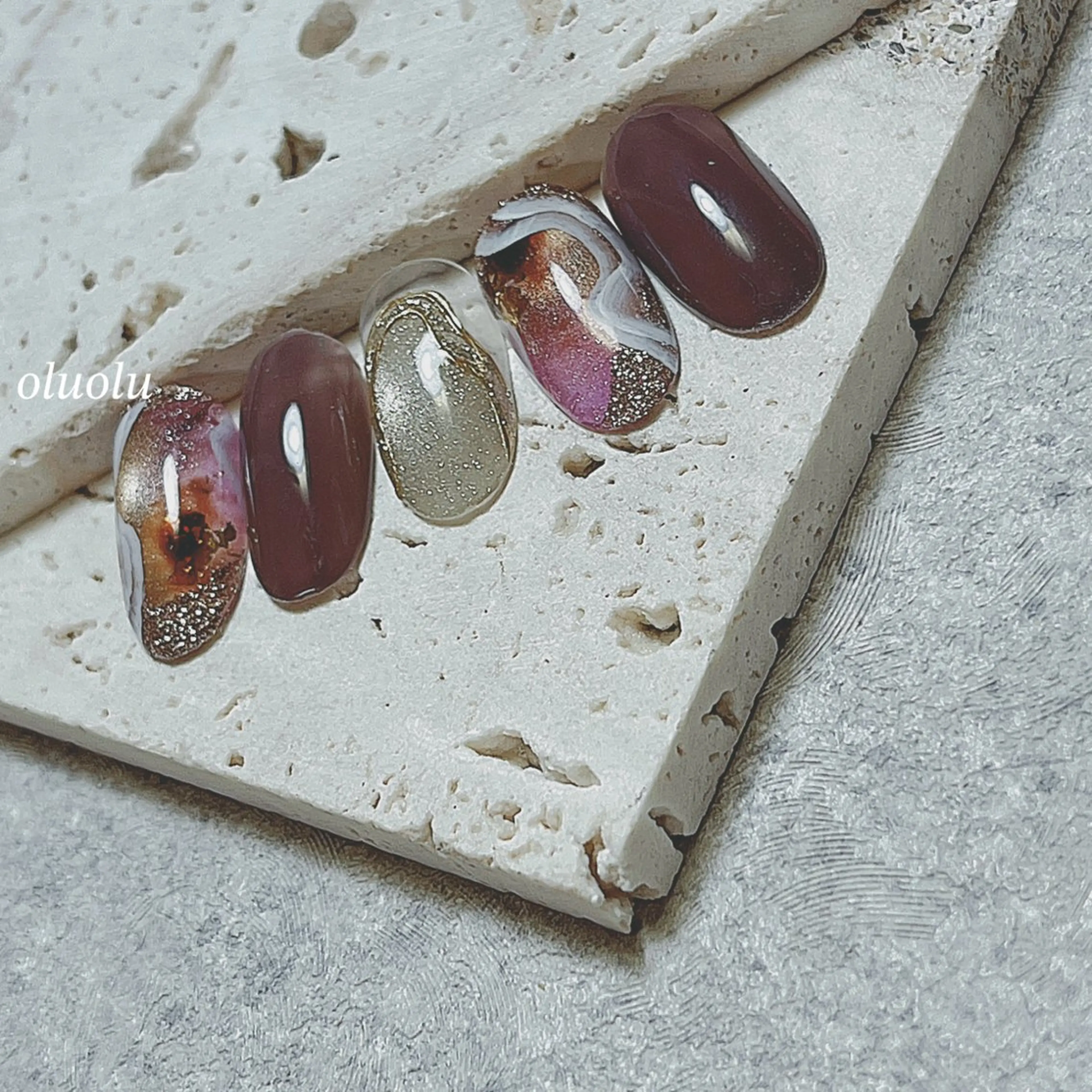 ネイル アートネイル フラッシュネイル フットネイル マグネットネイル ニュアンスネイル ハンドネイル 大村 紬華のネイルデザイン