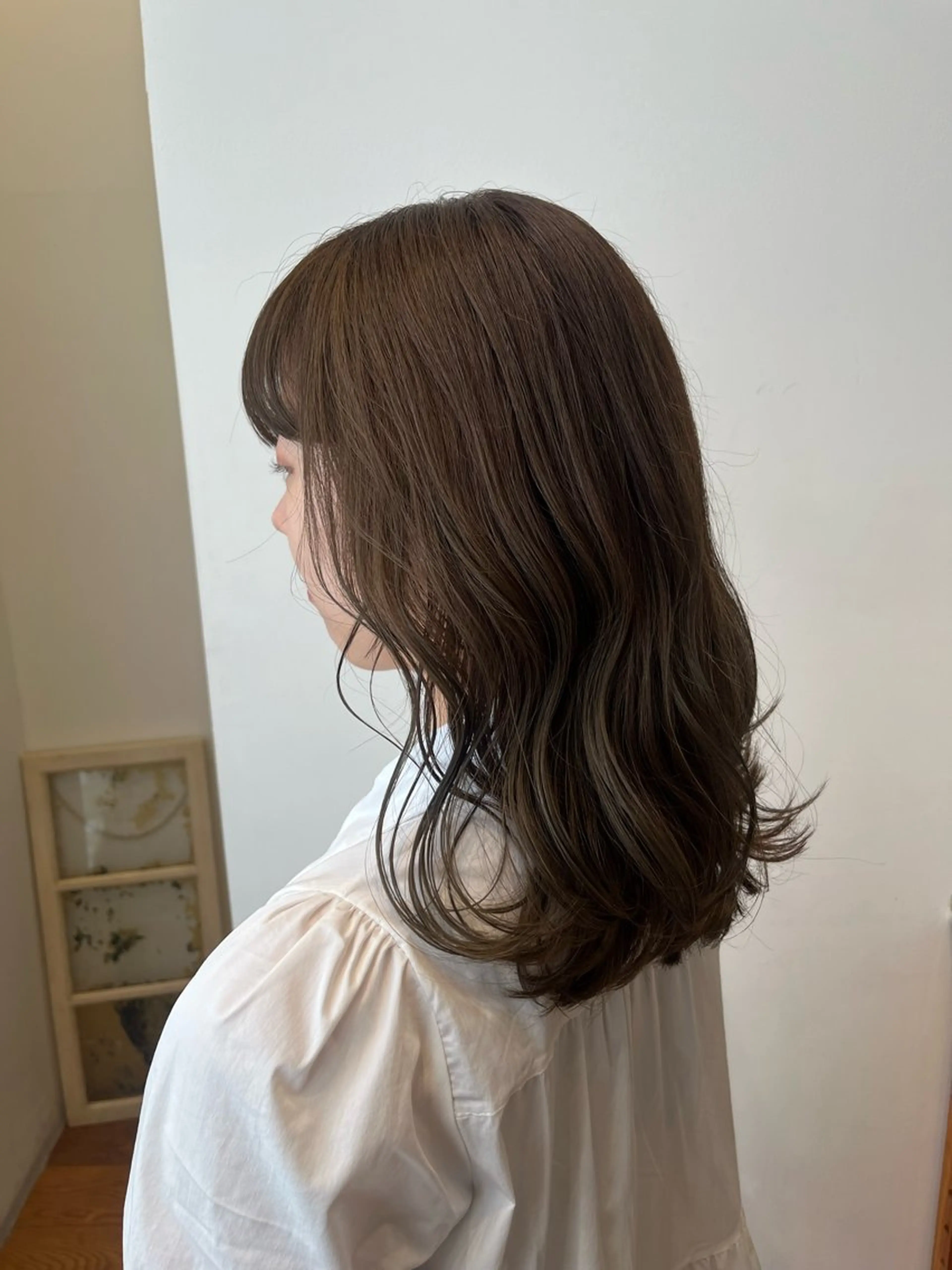 セミロング レイヤーカット 暖色カラー/ダブル カラー/名古屋/辻のヘアスタイル