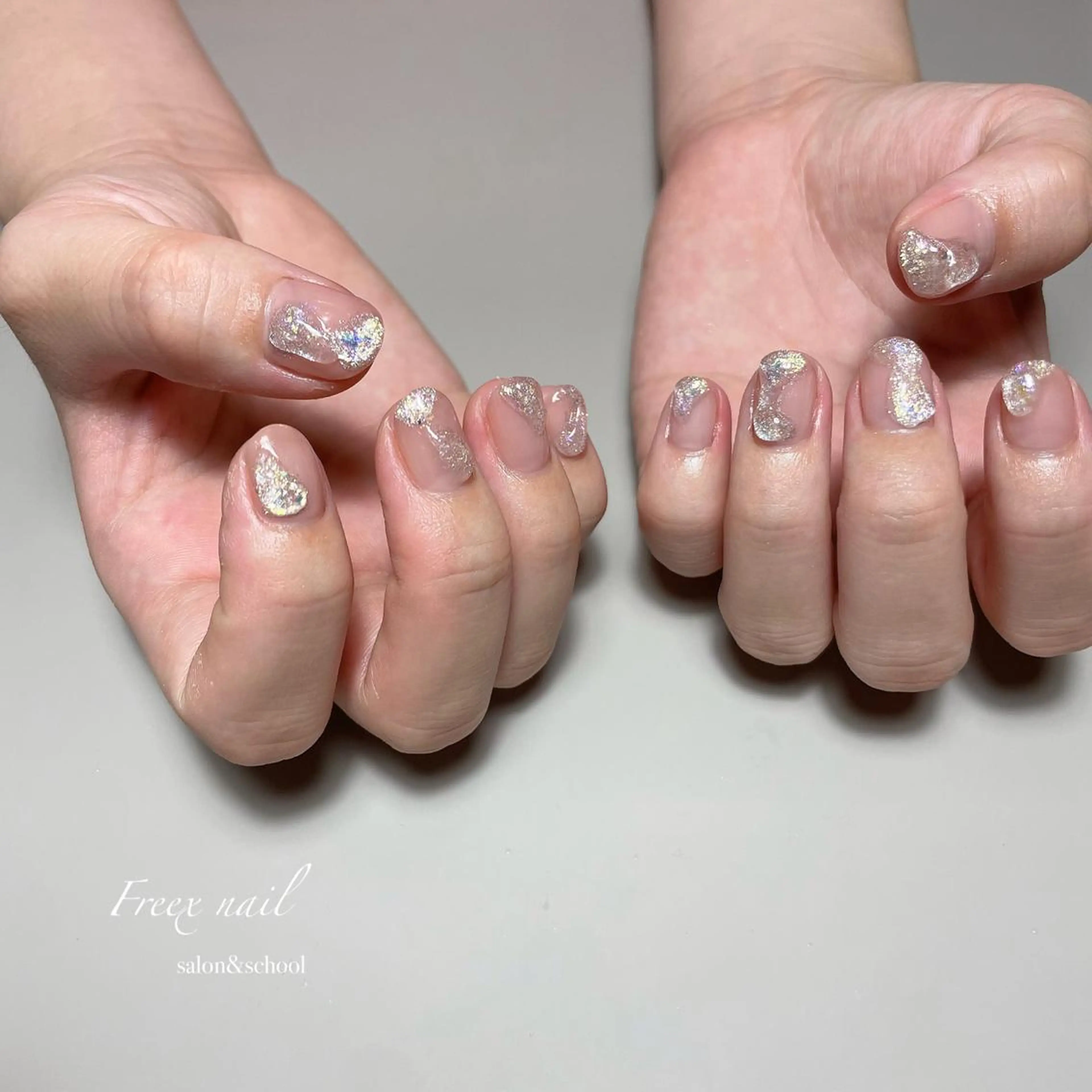 ネイル キラキラネイル ハンドネイル フットネイル freex nail /ニュアンス/個性派のネイルデザイン