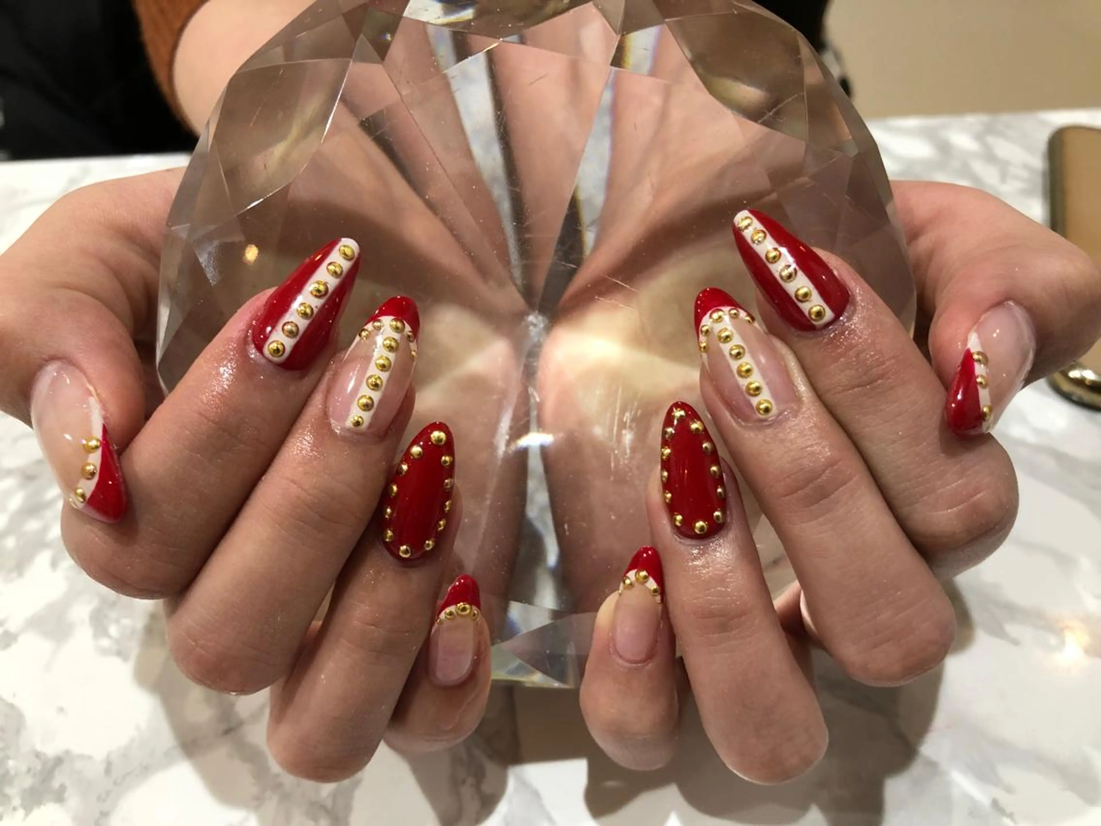 ロング ネイル アートネイル ジェルネイル シンプルネイル ネイルチップ salon Lilouのネイルデザイン