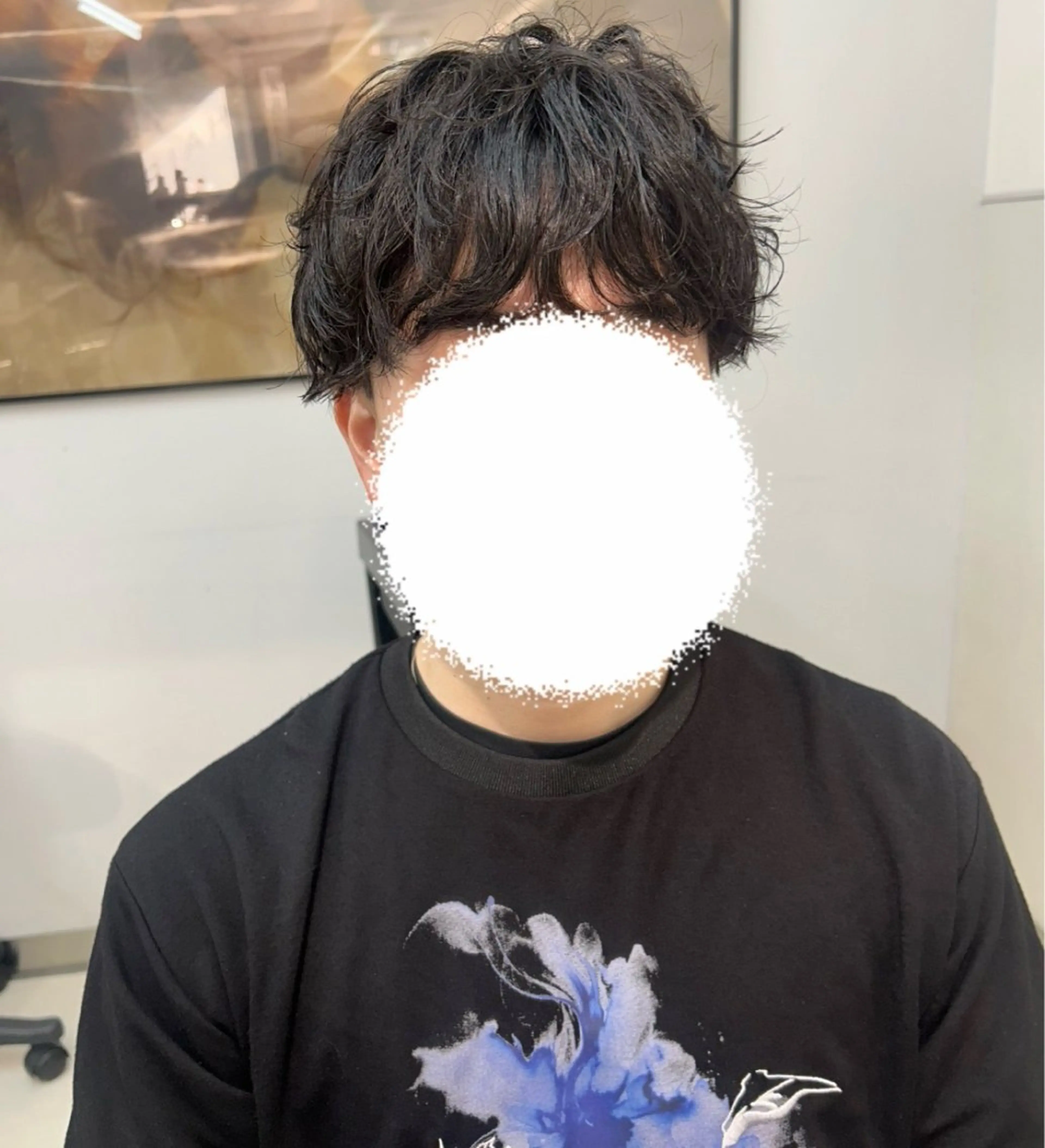 ショート パーマ メンズ ナチュラル×色気パ ーマ 渋谷/マナミのヘアスタイル