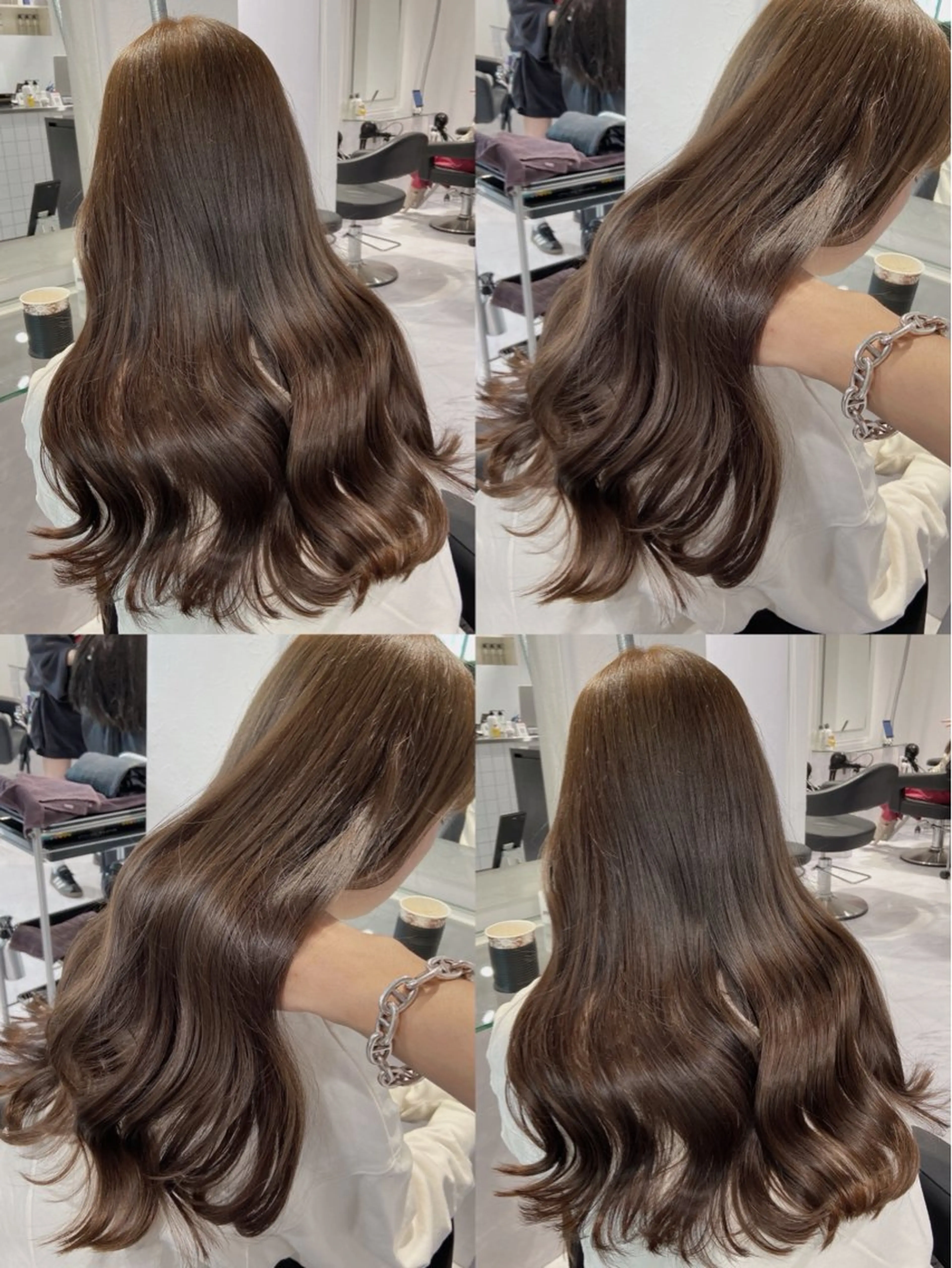 セミロング カラー ヘアカラー レイヤー✂︎赤み消し 髪質改善/井上健太のヘアスタイル