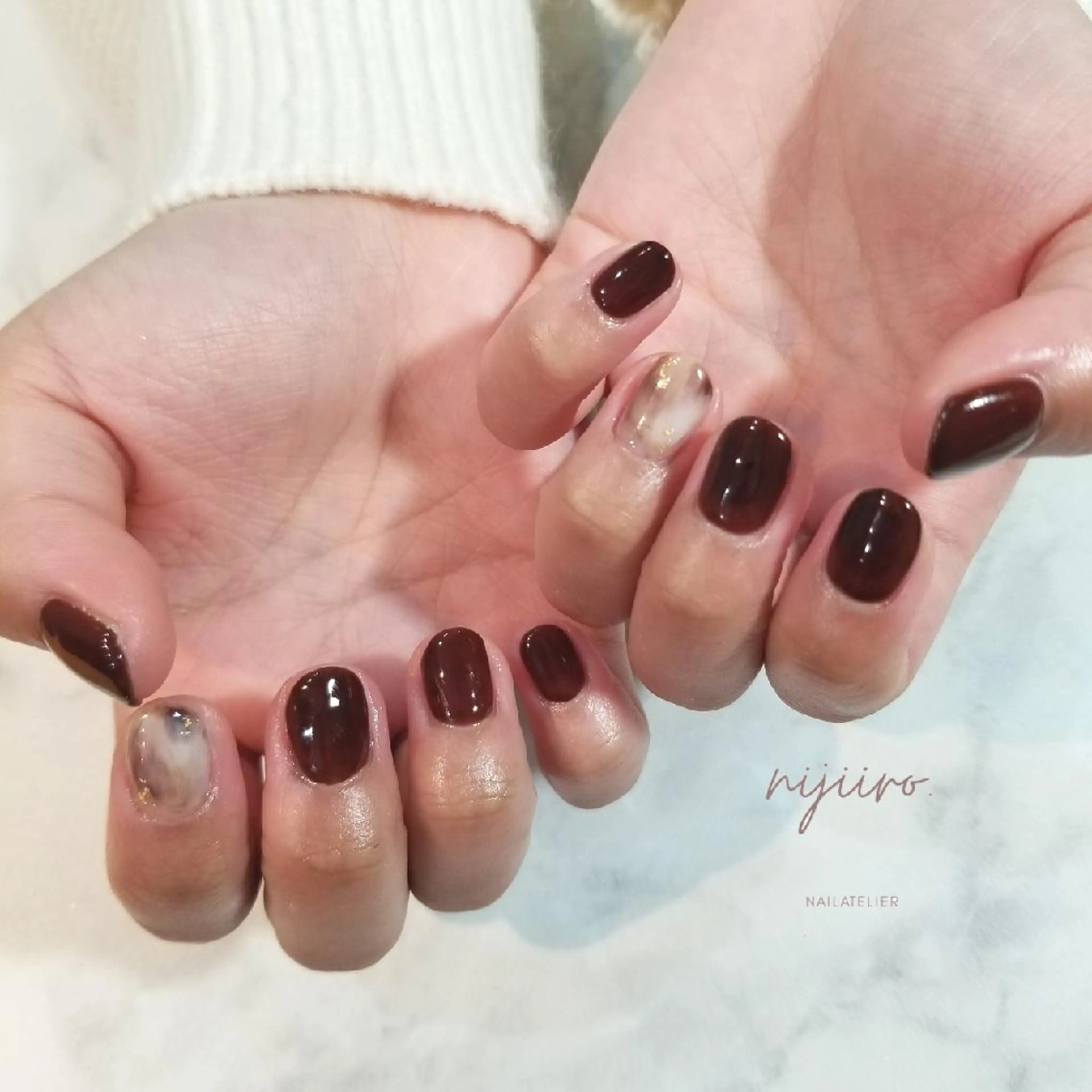 ネイル ハンドネイル nijiiro🌈 サトウのネイルデザイン