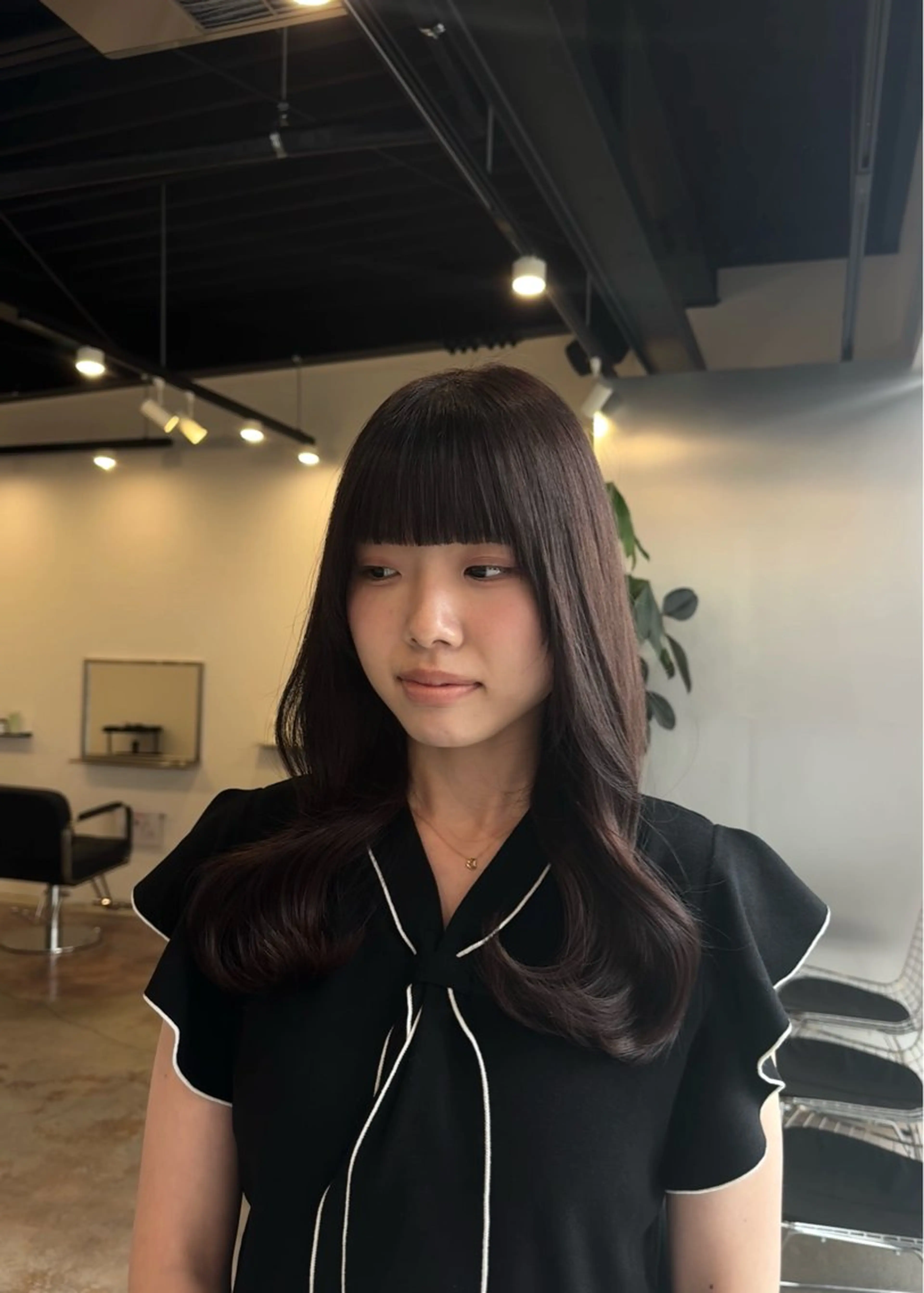 セミロング 山下 遼香のヘアスタイル