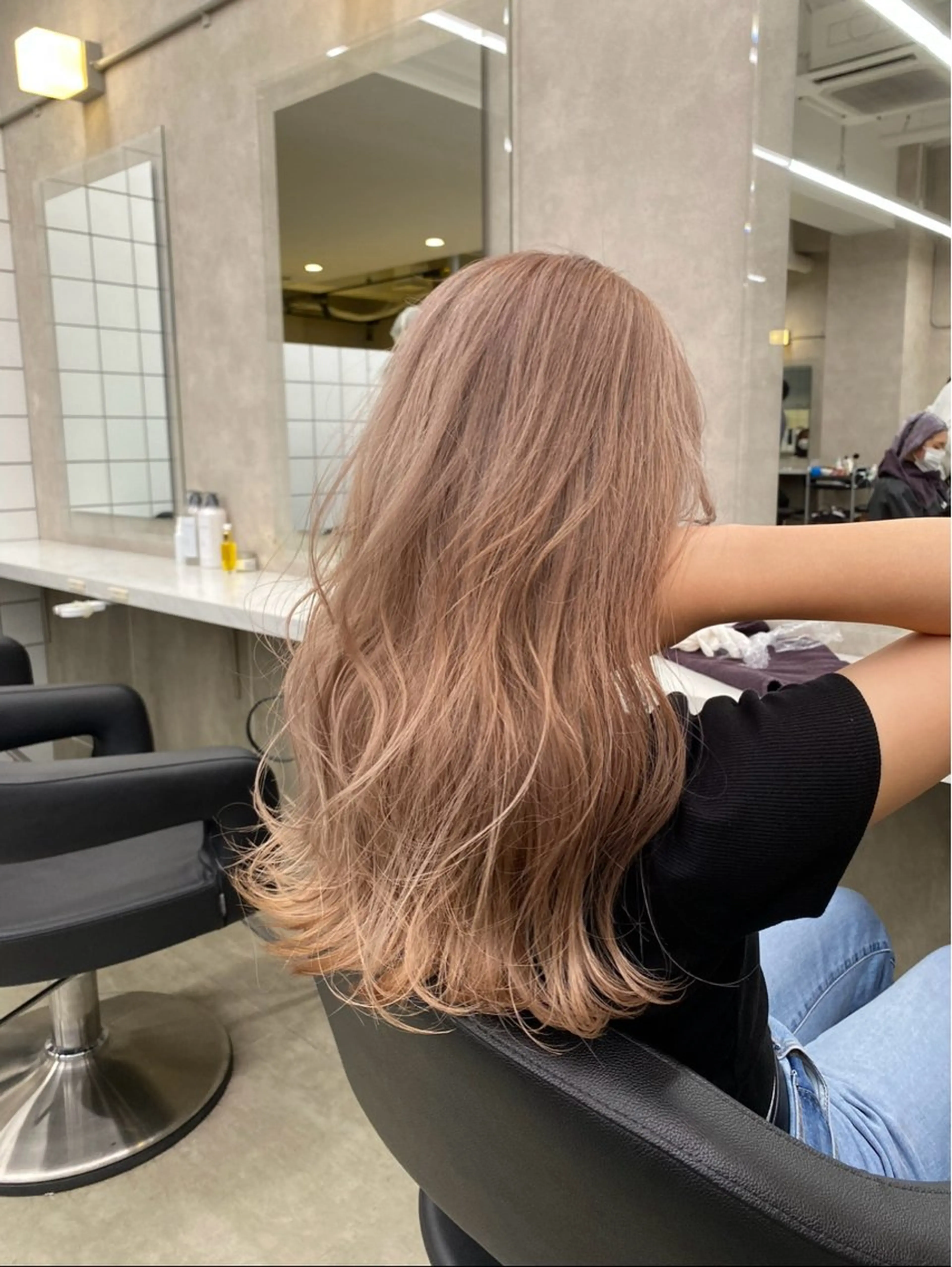 ミディアム カラー ヘアアレンジ Over hair_ misakiのヘアスタイル