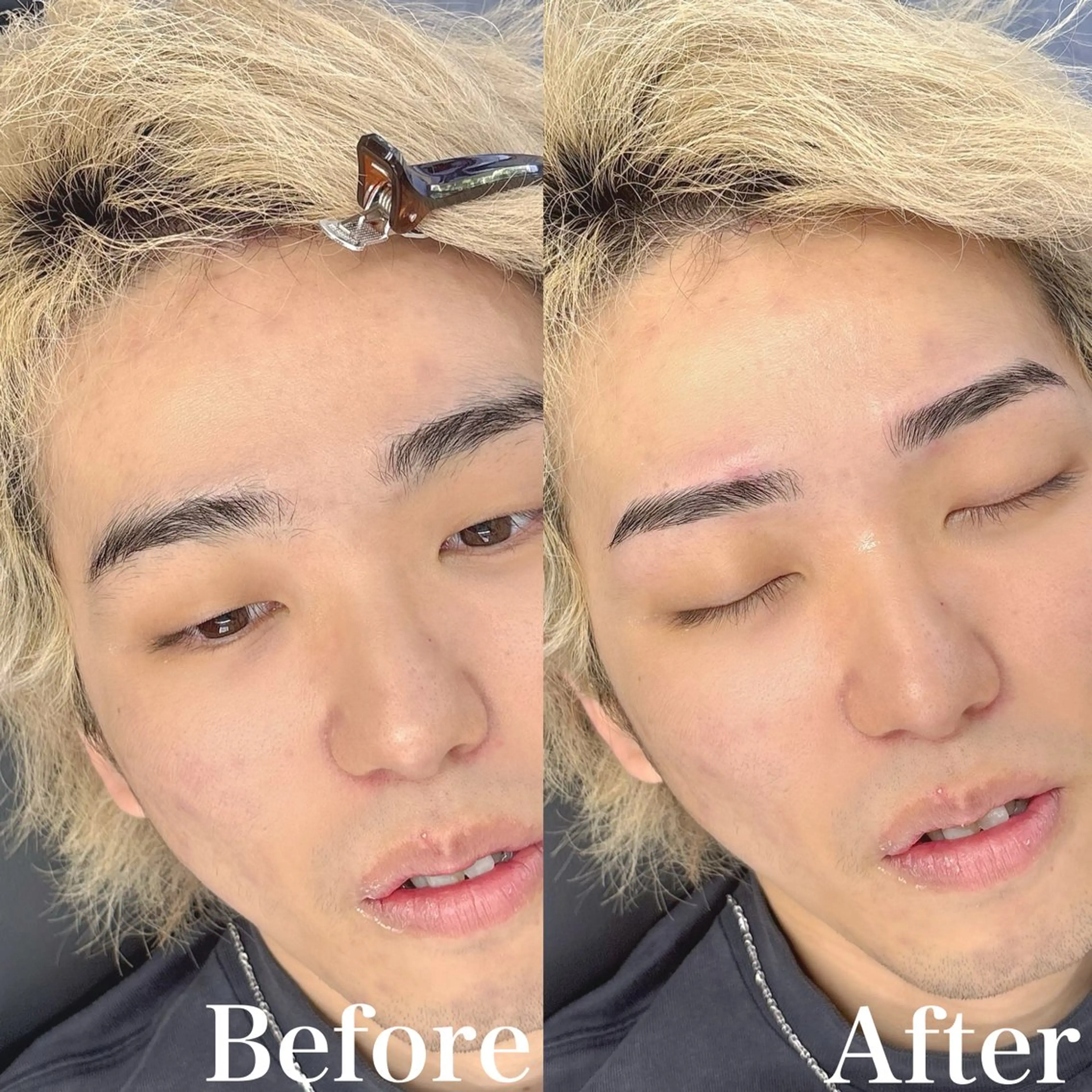 メンズ アイブロウ ワックス脱毛 眉カット 3日空きあり Yusukeの眉毛・アイブロウイメージ
