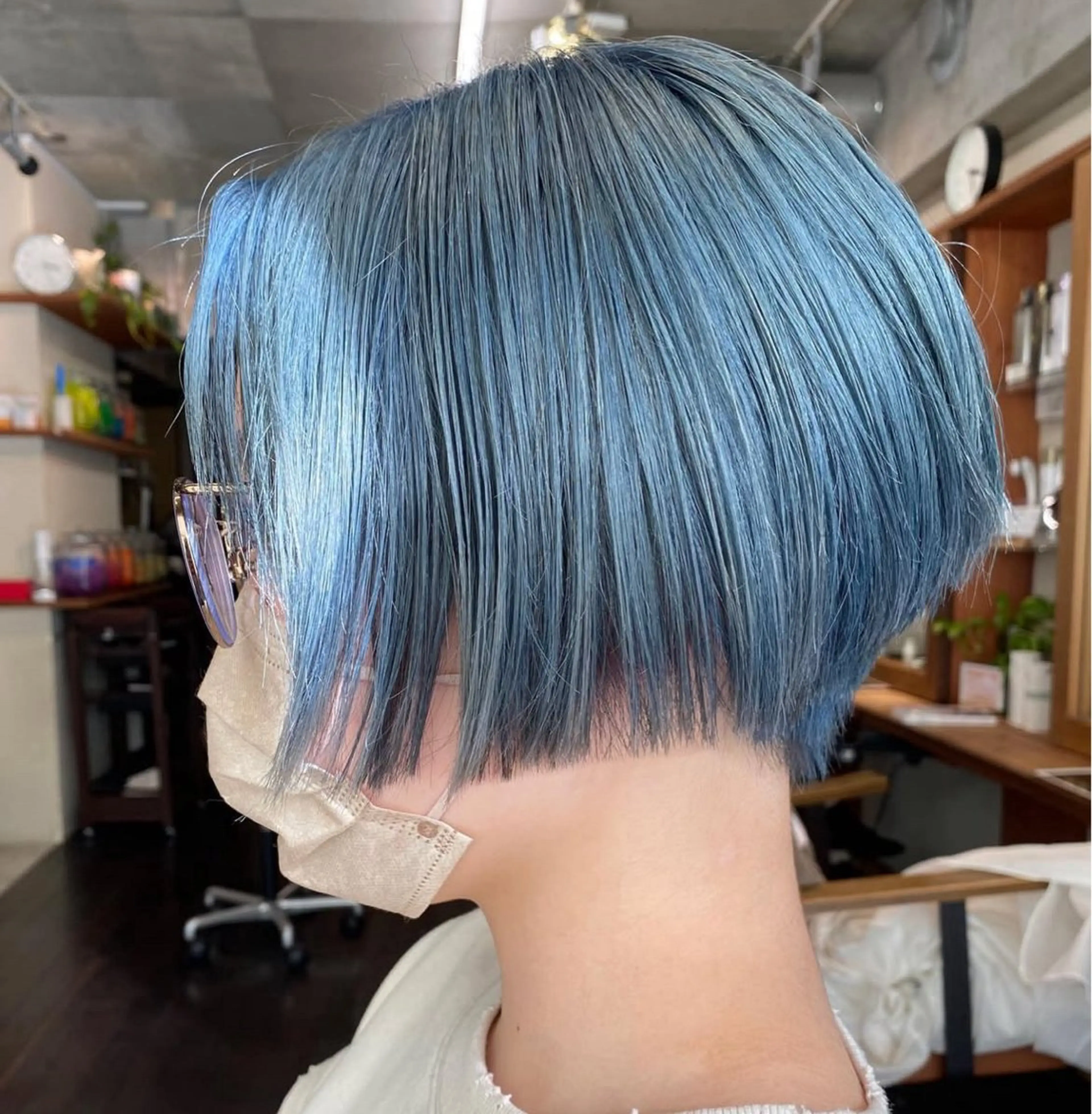 ショート ショートボブ ハンサムショート ボブ ショートヘア 土田かほ/本日🈳 透明感カラー🍃のヘアスタイル