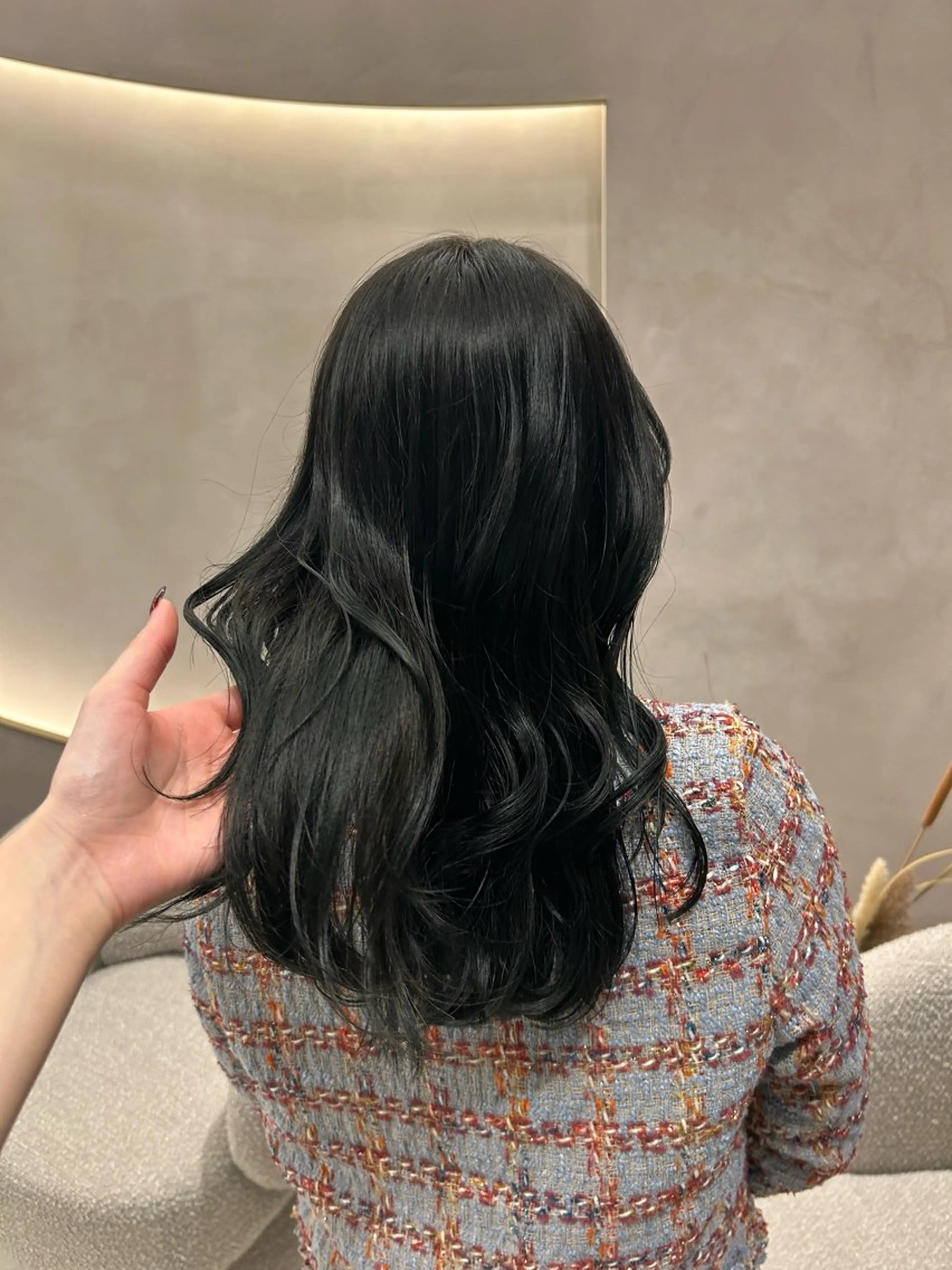 ロング カラー 清水 結生のヘアスタイル