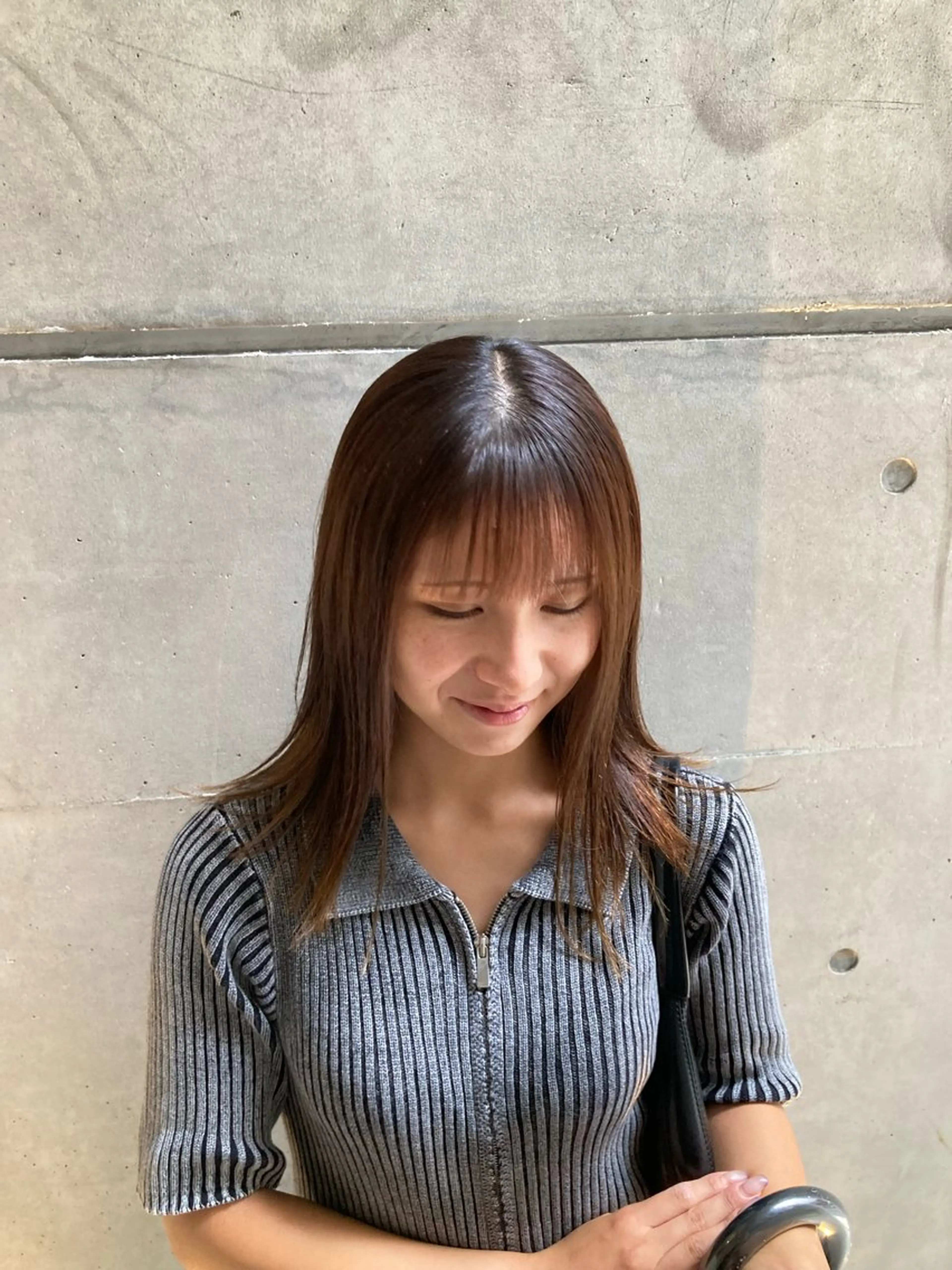 ロング カット たかなみ りなのヘアスタイル