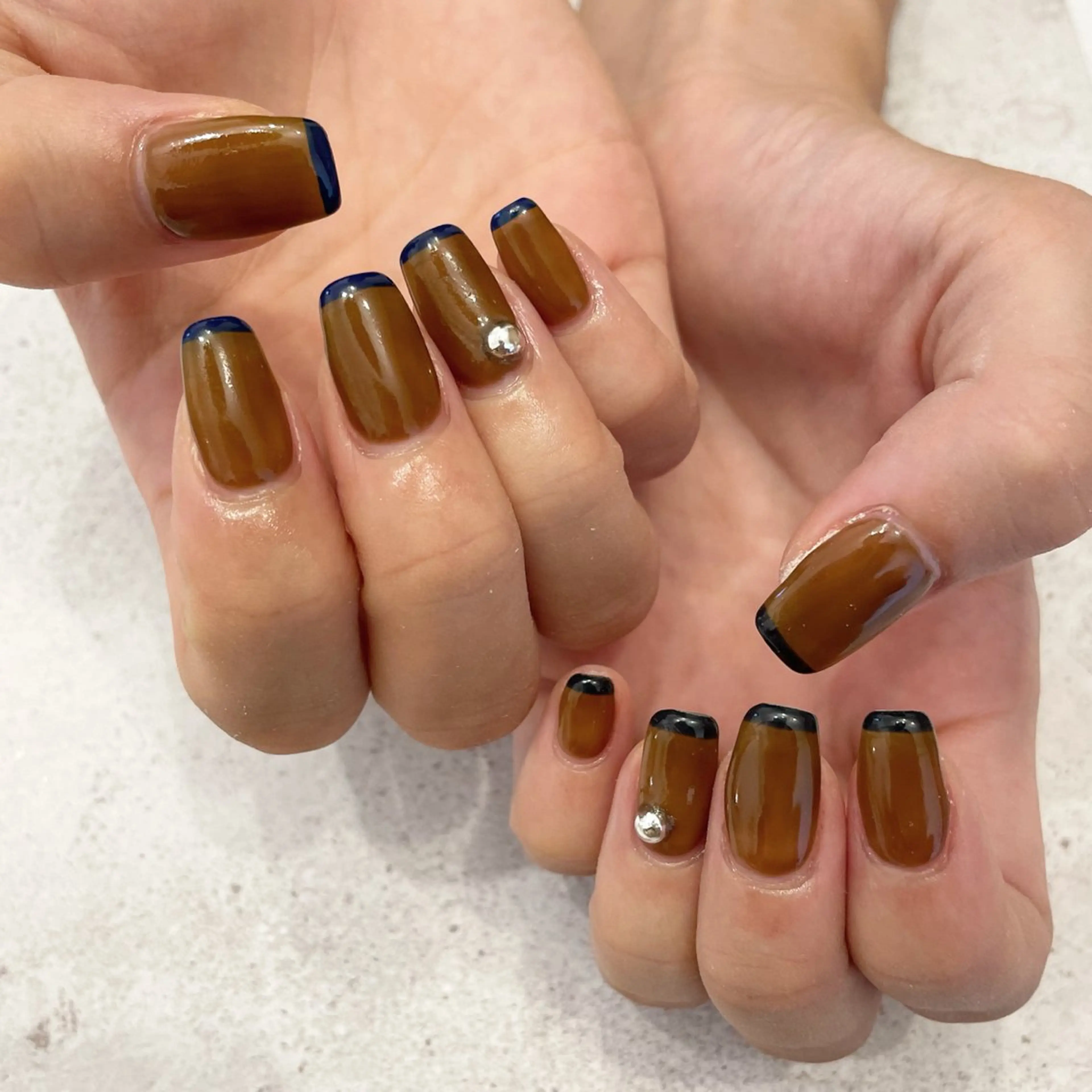 ネイル ハンドネイル Sea  nail by emaのネイルデザイン