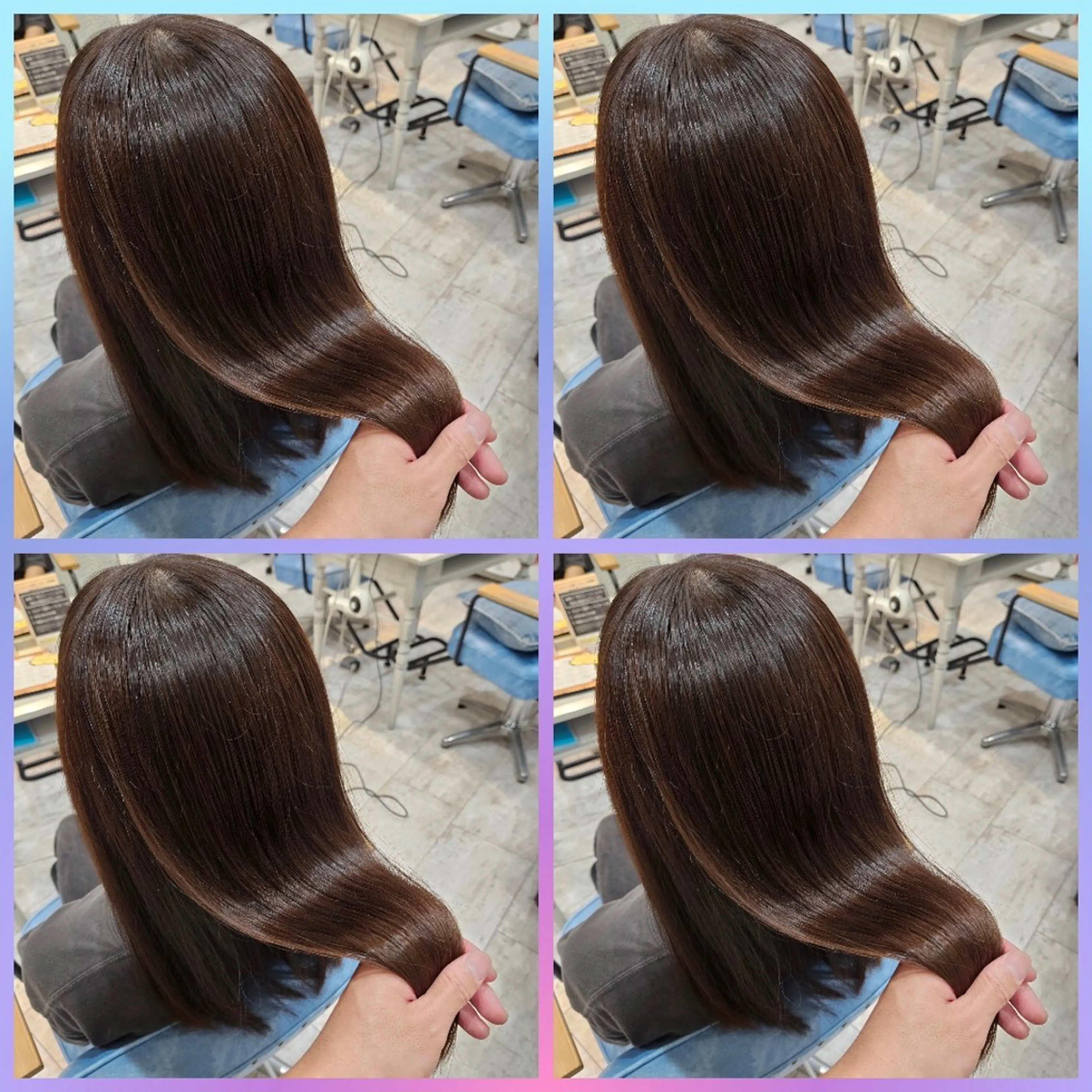 セミロング 髪質改善 カット ヘアカラー トリートメント 髪質改善/レイヤー/ 顔周りカット/代表西のヘアスタイル