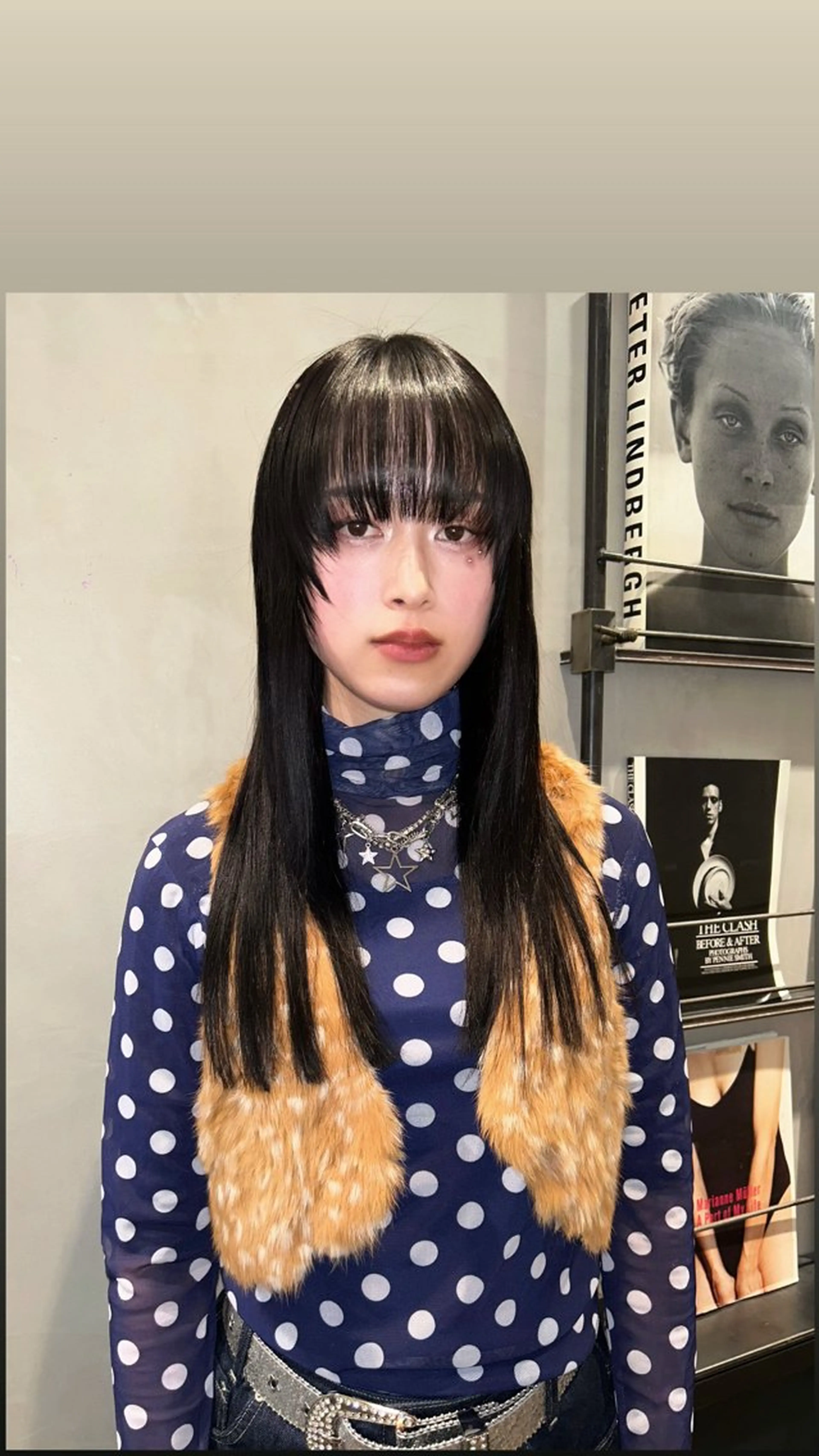 ロング カラー カット ヘアカラー タナカ カナ🫧のヘアスタイル