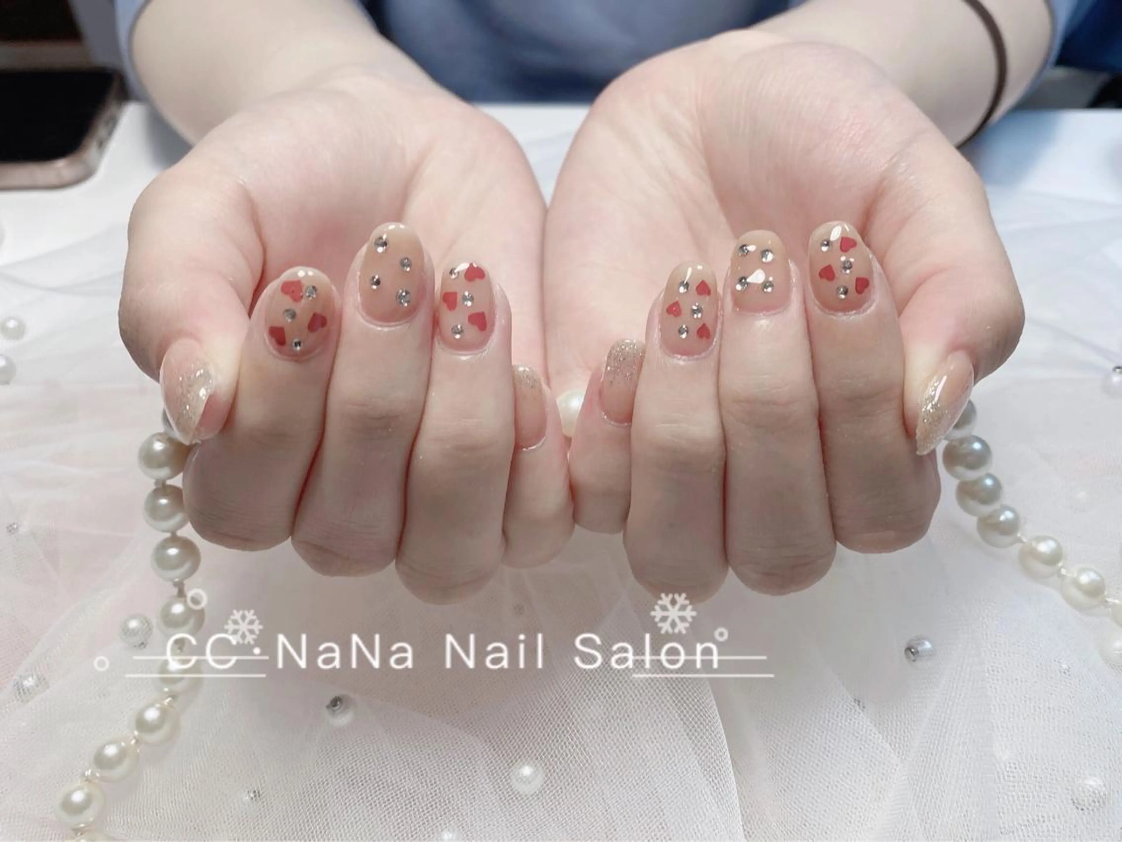 ネイル ジェルネイル パラジェル スカルプネイル ハンドネイル CC NaNa ワンホンネイル🌙Nのネイルデザイン