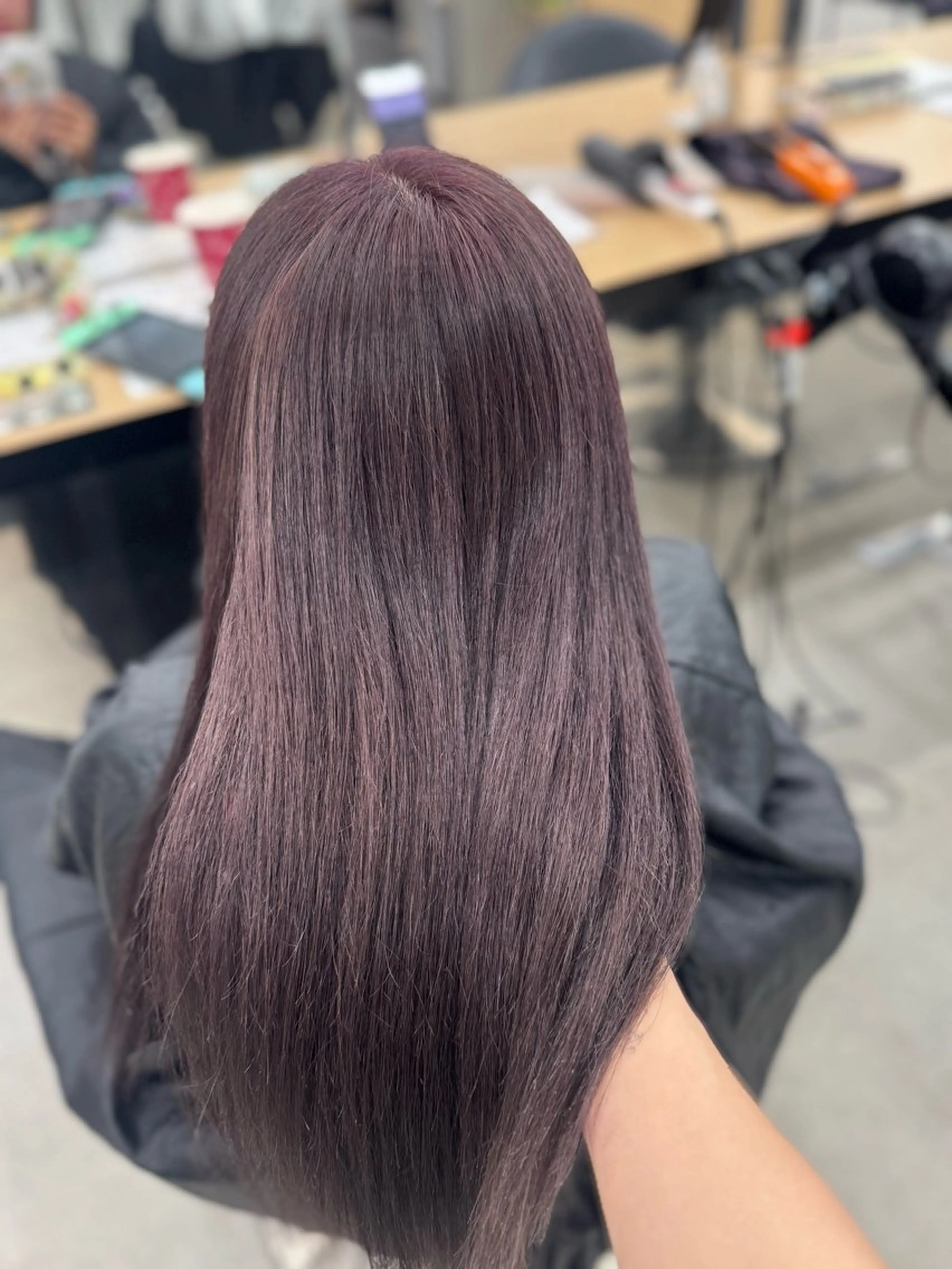 ミディアム カラー ヘアアレンジ ヘアカラー トリートメント ヘッドスパ ヘアセット 🤍淡色ピンク&ラベ ンダーYUKI🤍のヘアスタイル