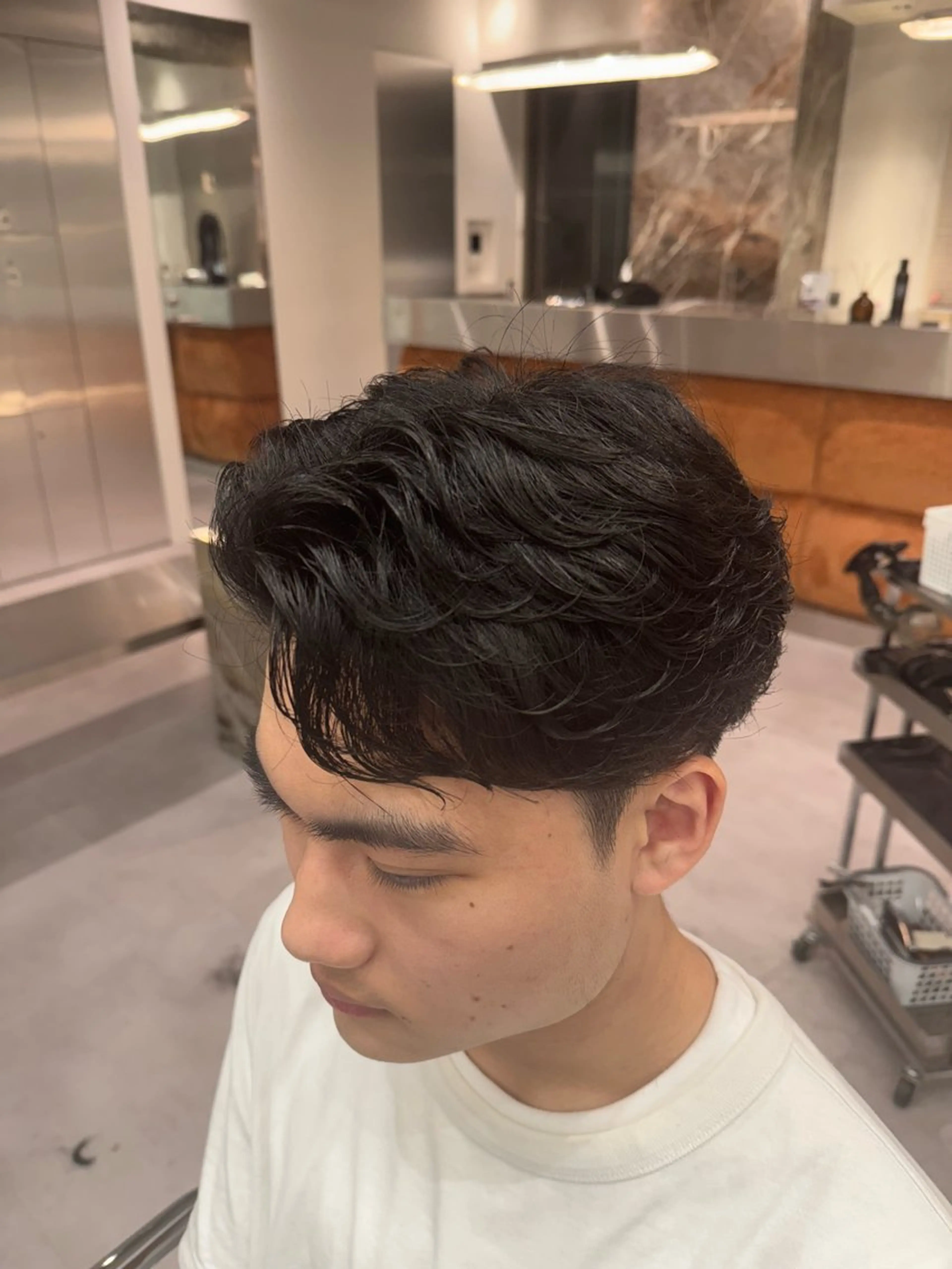 パーマ メンズ ブリーチ/パーマ特化 片平和寿のヘアスタイル