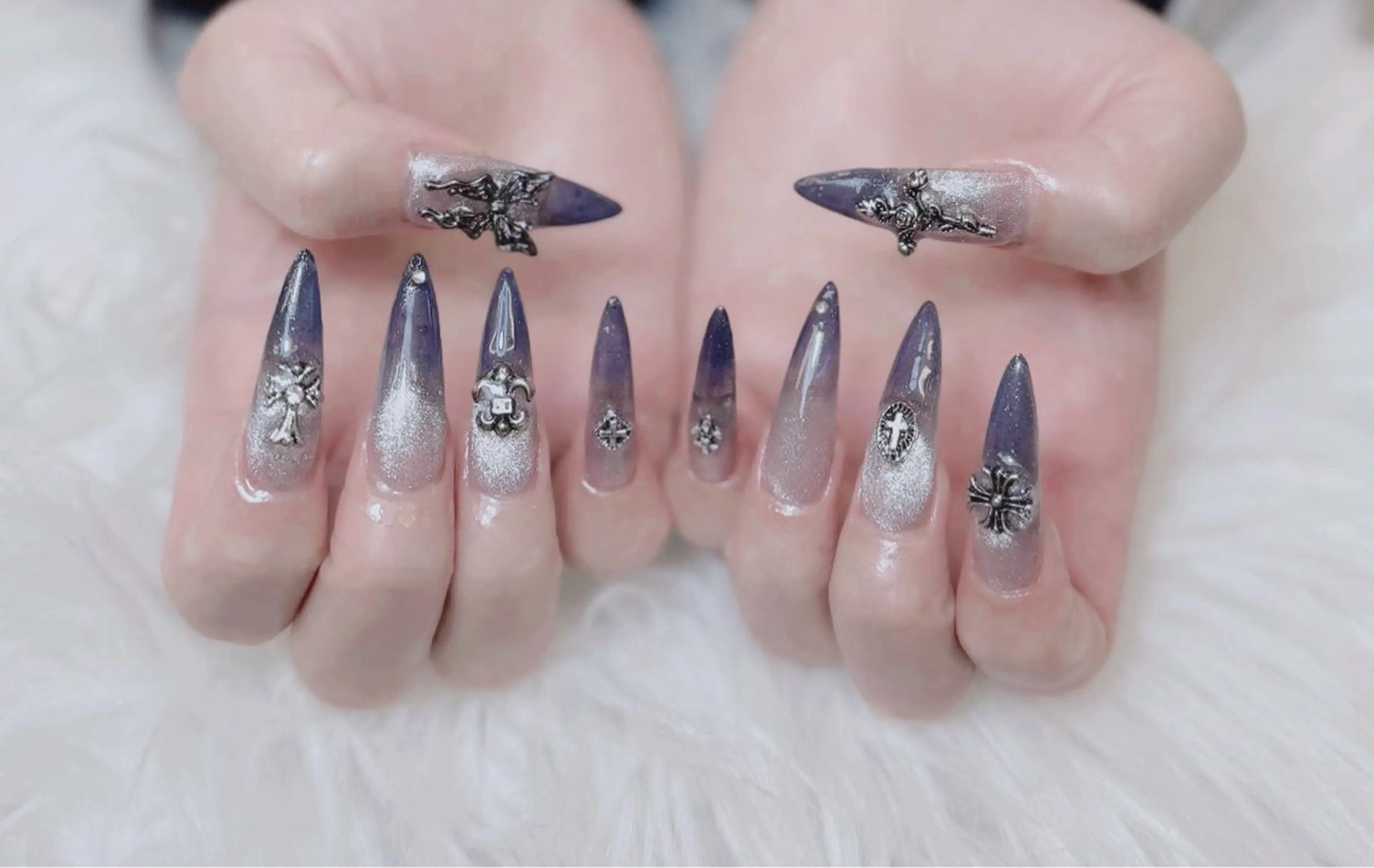 ネイル アートネイル フレンチネイル ジェルネイル 韓国ネイル マグネットネイル ハンドネイル Lenie Nailsのネイルデザイン