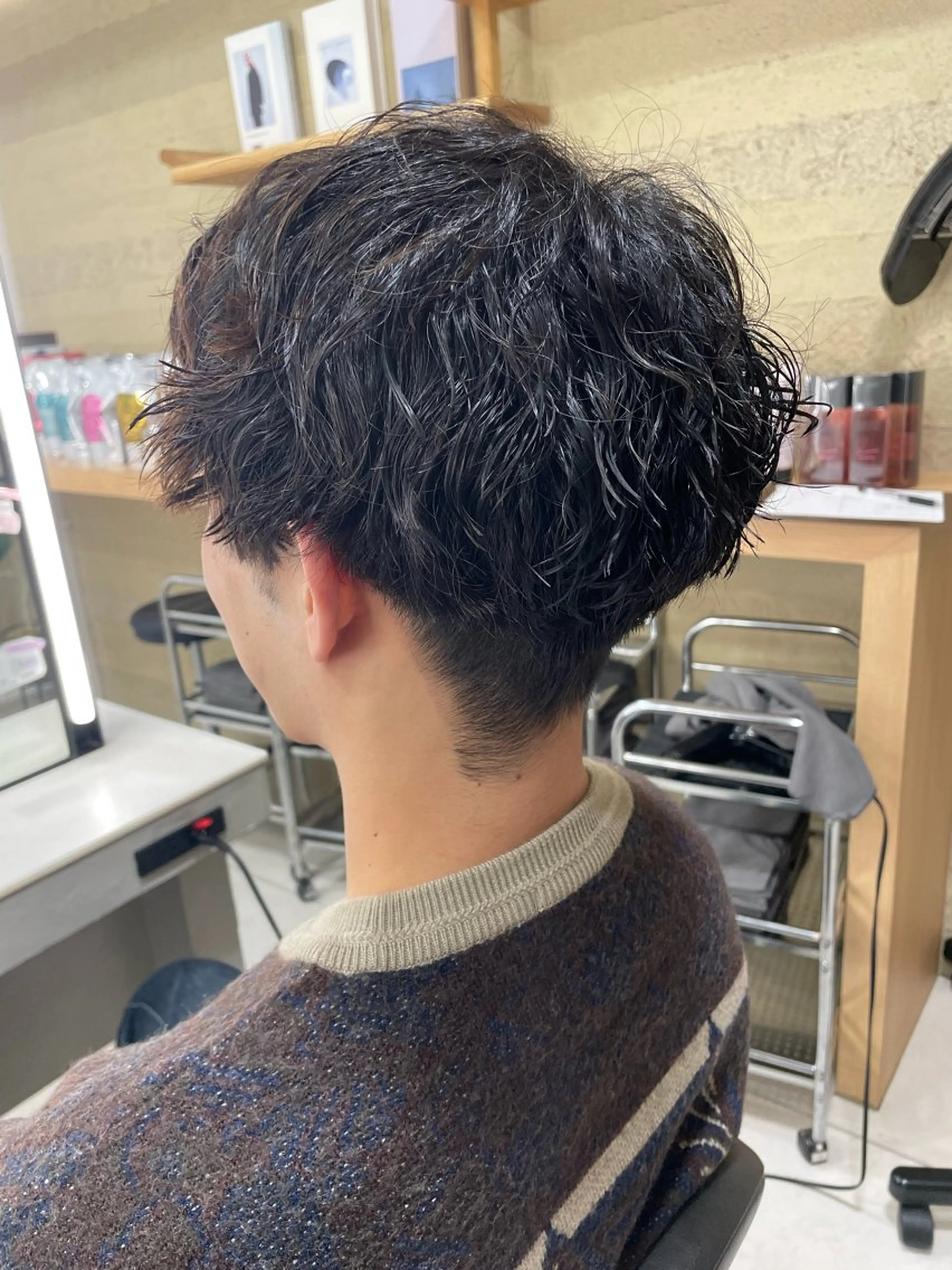 パーマ メンズ メンズパーマ メンズツイストパーマ ツイストパーマ 🌼ブリーチなしw/ 稲吉由莉穂🌼のヘアスタイル