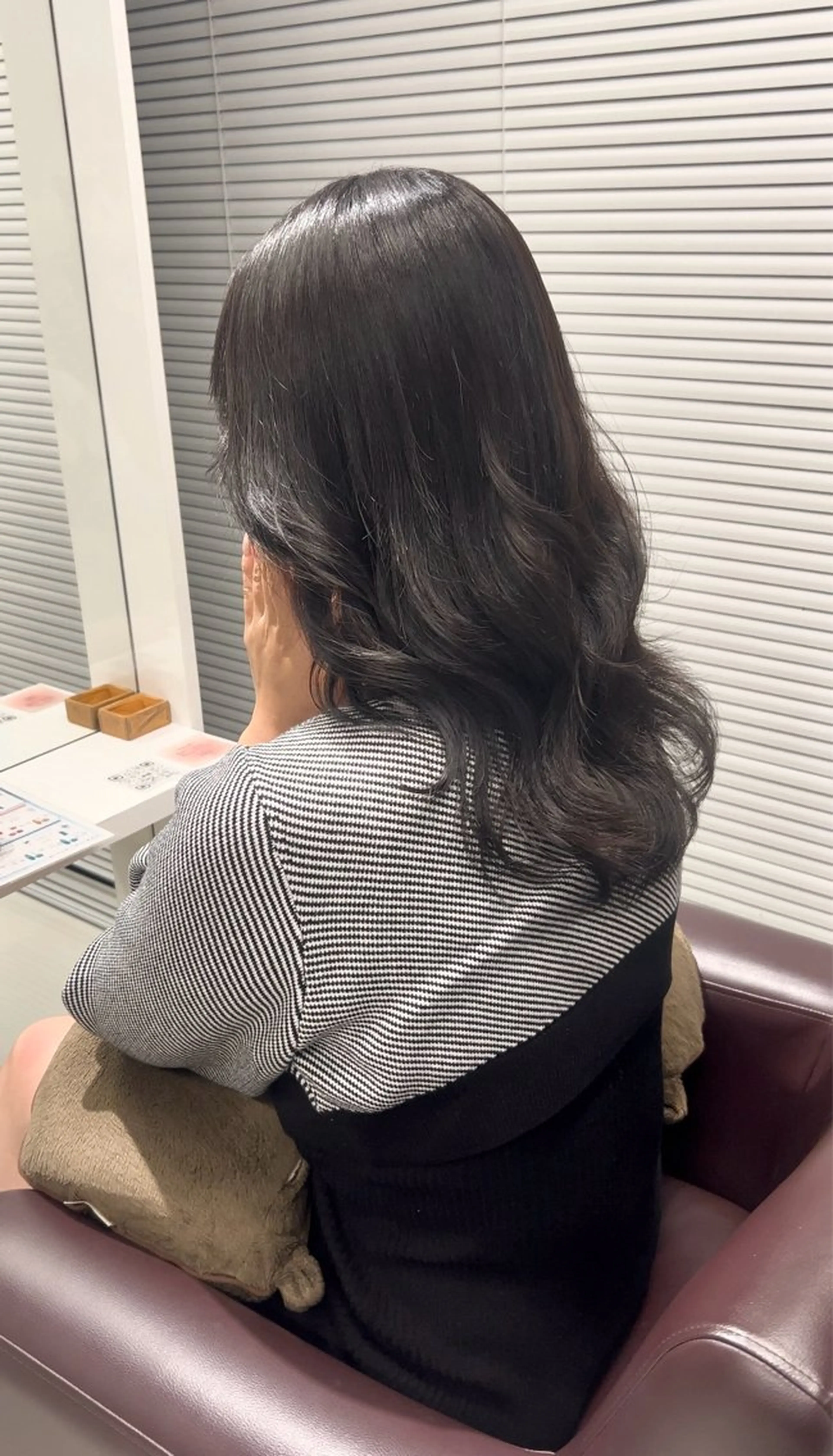 ミディアム カラー ブラウンカラー ココアブラウン shizuna/平尾 /カラー/髪質改善のヘアスタイル