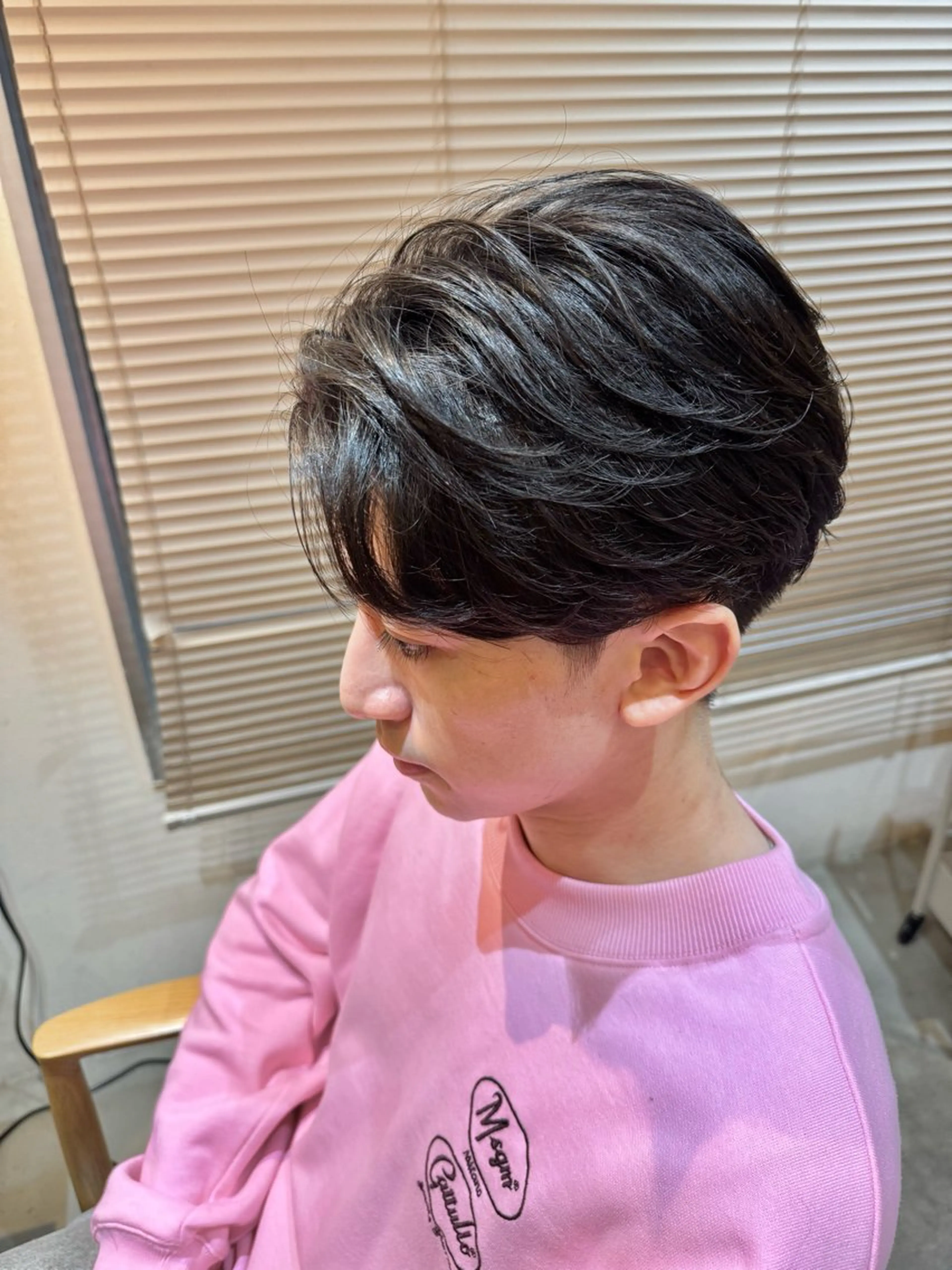 ショート メンズ カット 縮毛矯正 小野寺 侑也のヘアスタイル