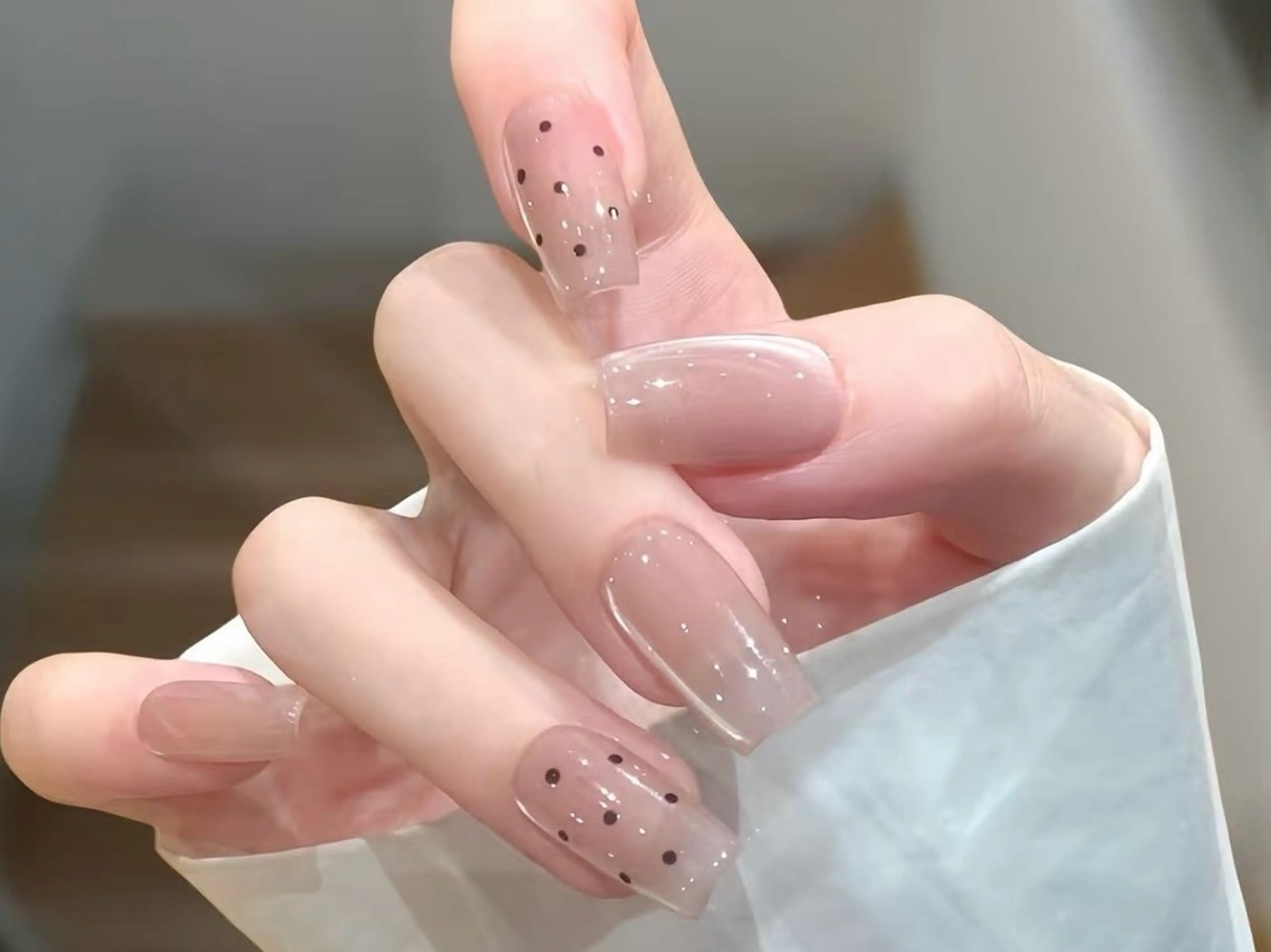 ネイル 長さ出し フットネイル フレンチネイル ジェルネイル ガーリー ハンドネイル NYネイルサロン 千葉中央店のネイルデザイン
