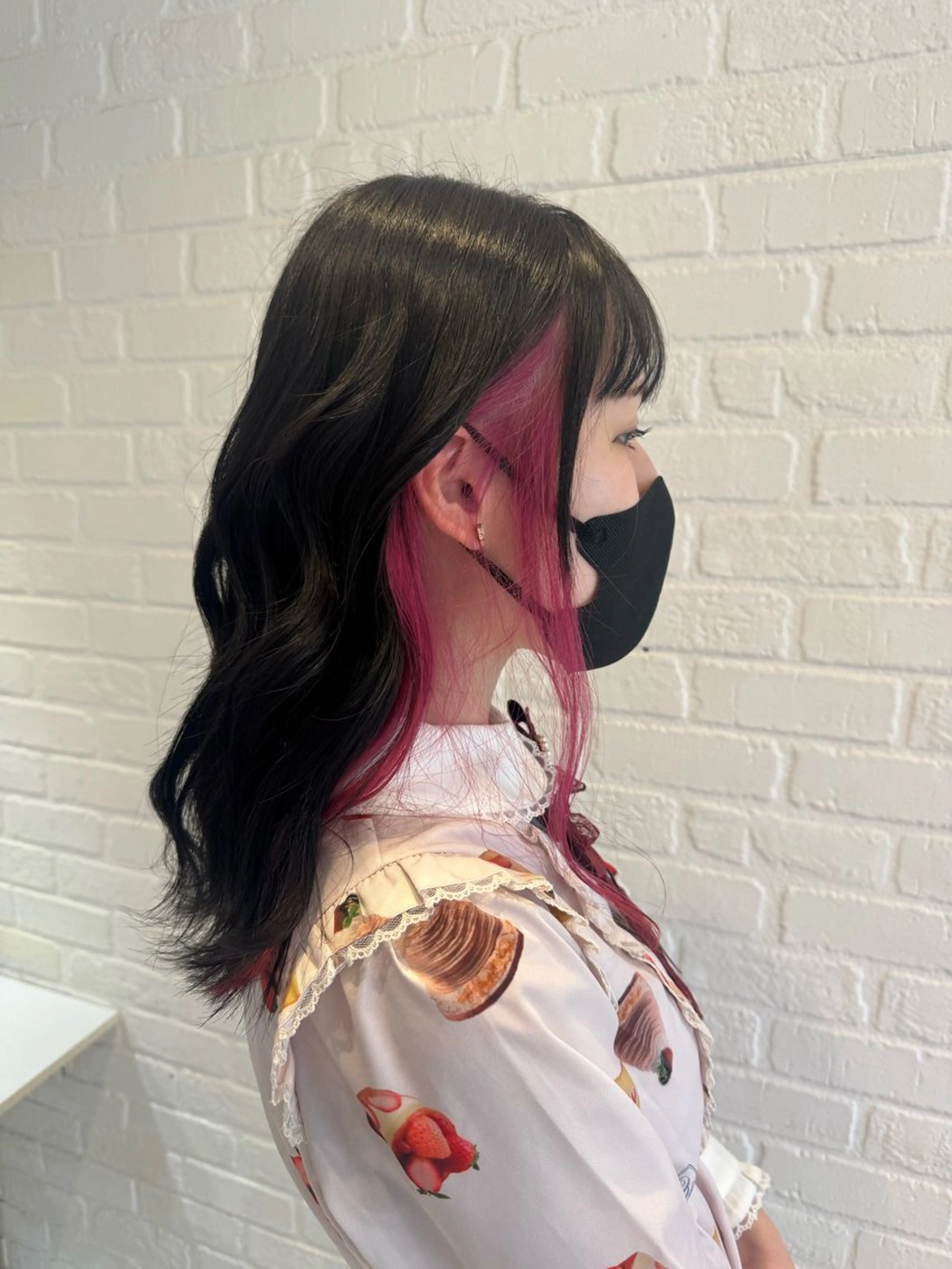 カラー 黒髪 ブルーカラー ブルーブラック カラーお任せ下さい ✨️おかだまなみのヘアスタイル