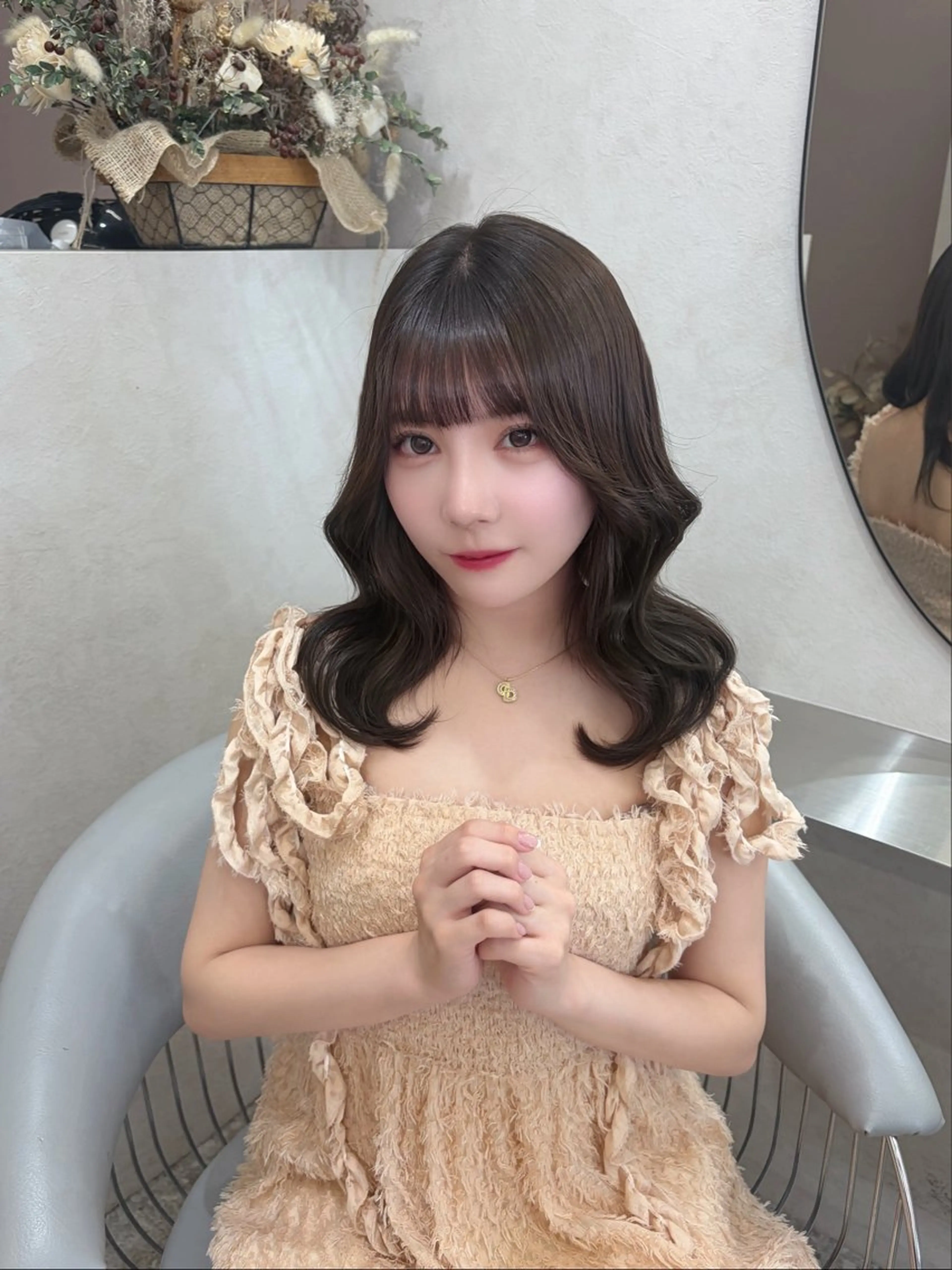 セミロング カラー カット ヘアカラー トリートメント Rio🎀ブリーチ なし透明感♡のヘアスタイル